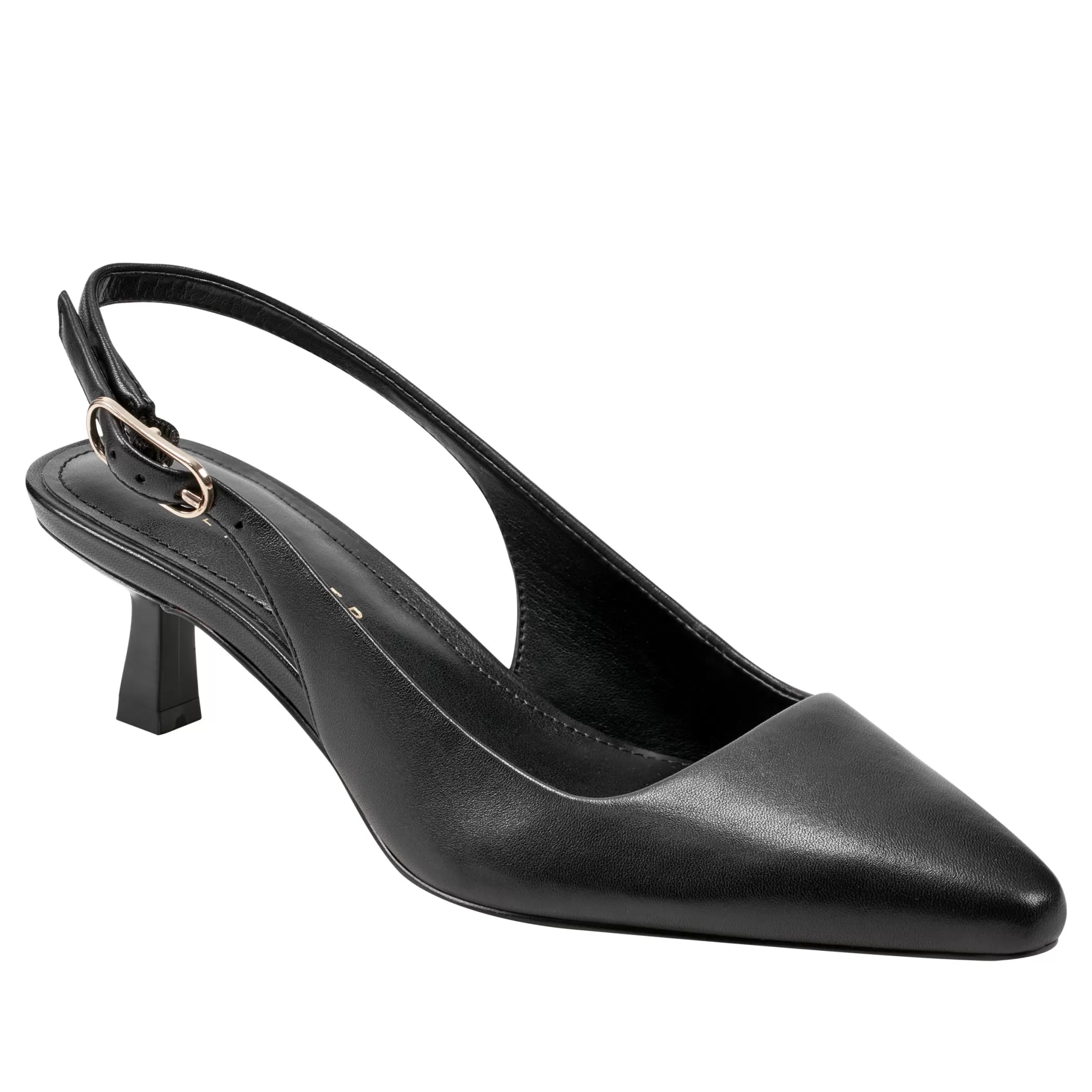 Cheap Marc Fisher Kory Slingback Pump Black Leather