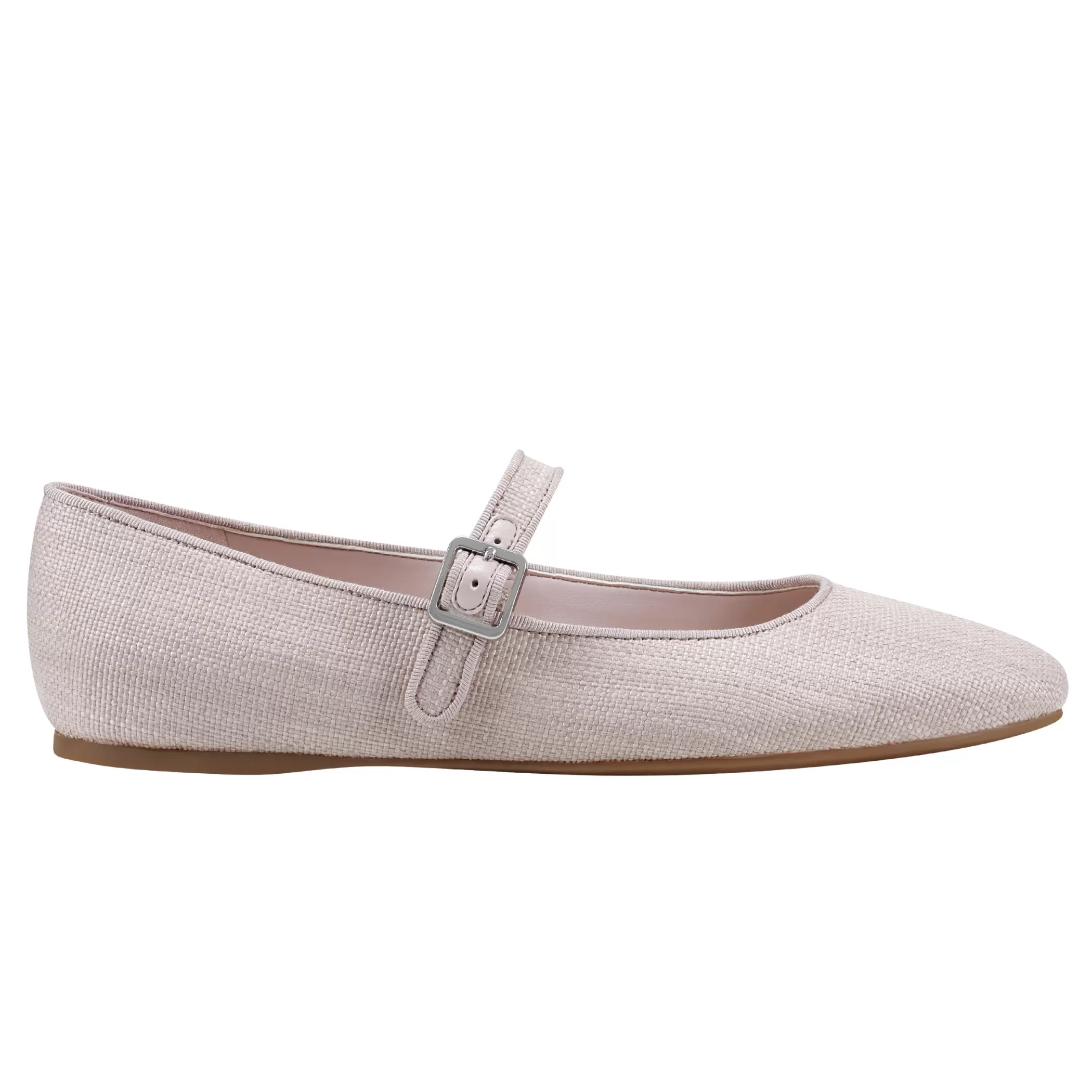 Clearance Marc Fisher Lailah Mary Jane Ballet Flat Pink Raffia