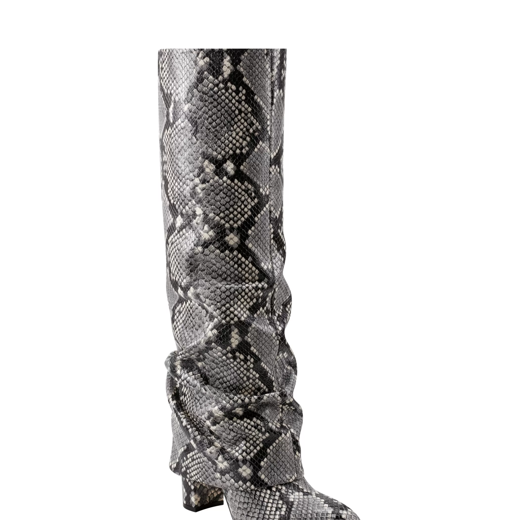 Flash Sale Marc Fisher Lalita Foldover Dress Boot Snake Print