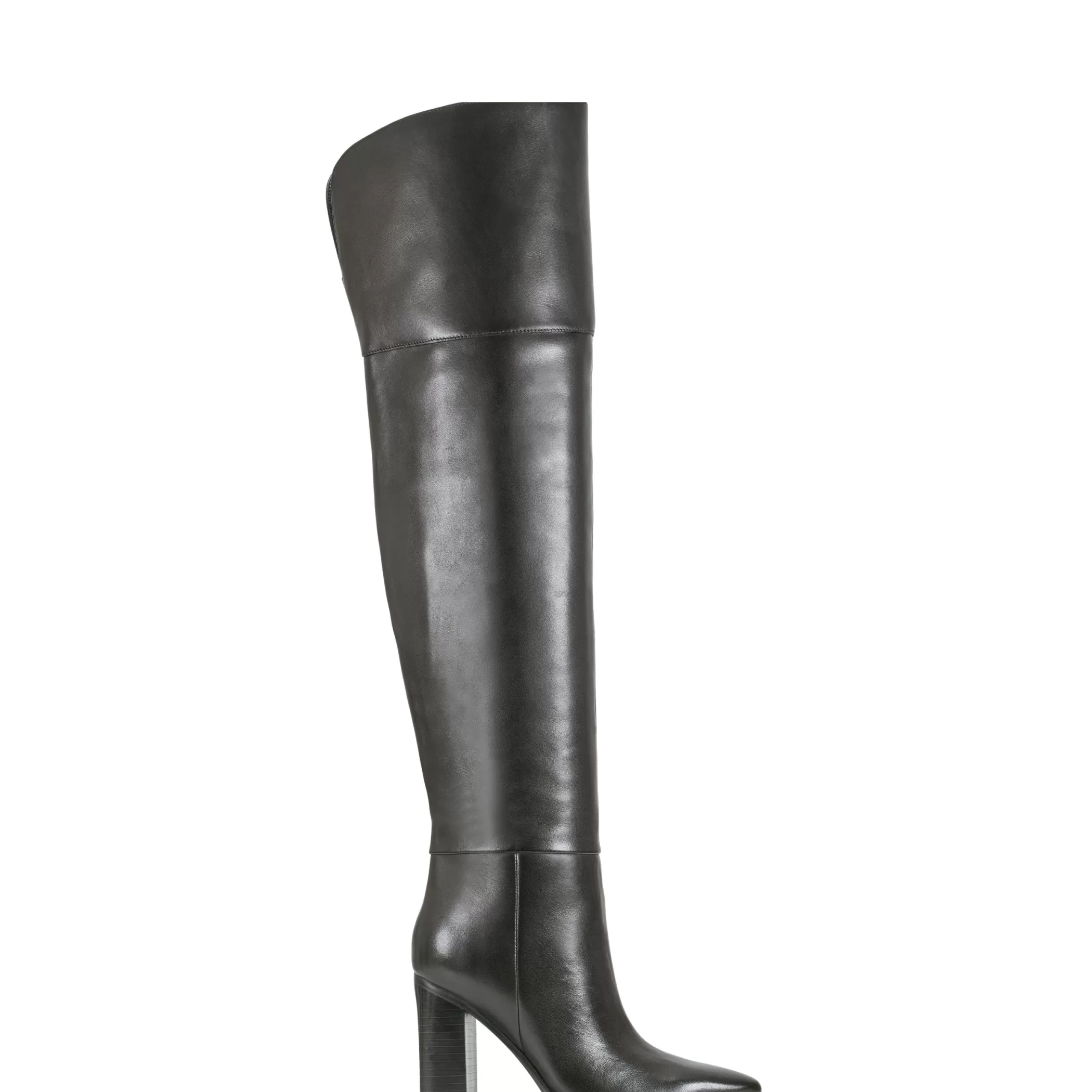 New Marc Fisher Lasli Over The Knee Boot Black Leather