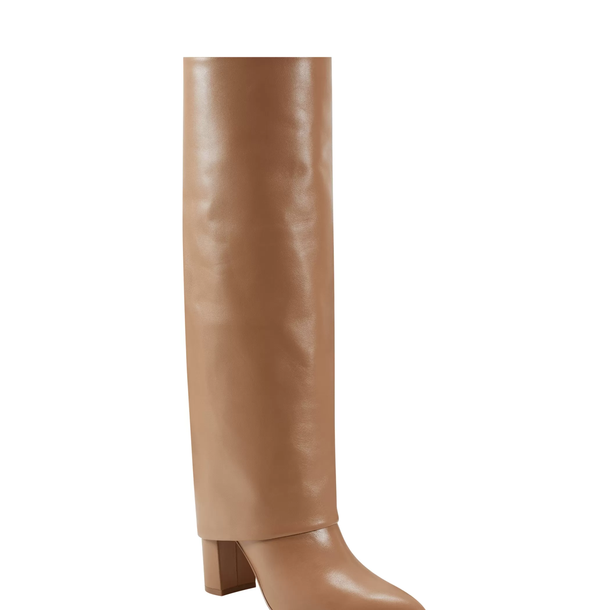 Outlet Marc Fisher Leina Block Heel Pointy Toe Dress Boot Tan