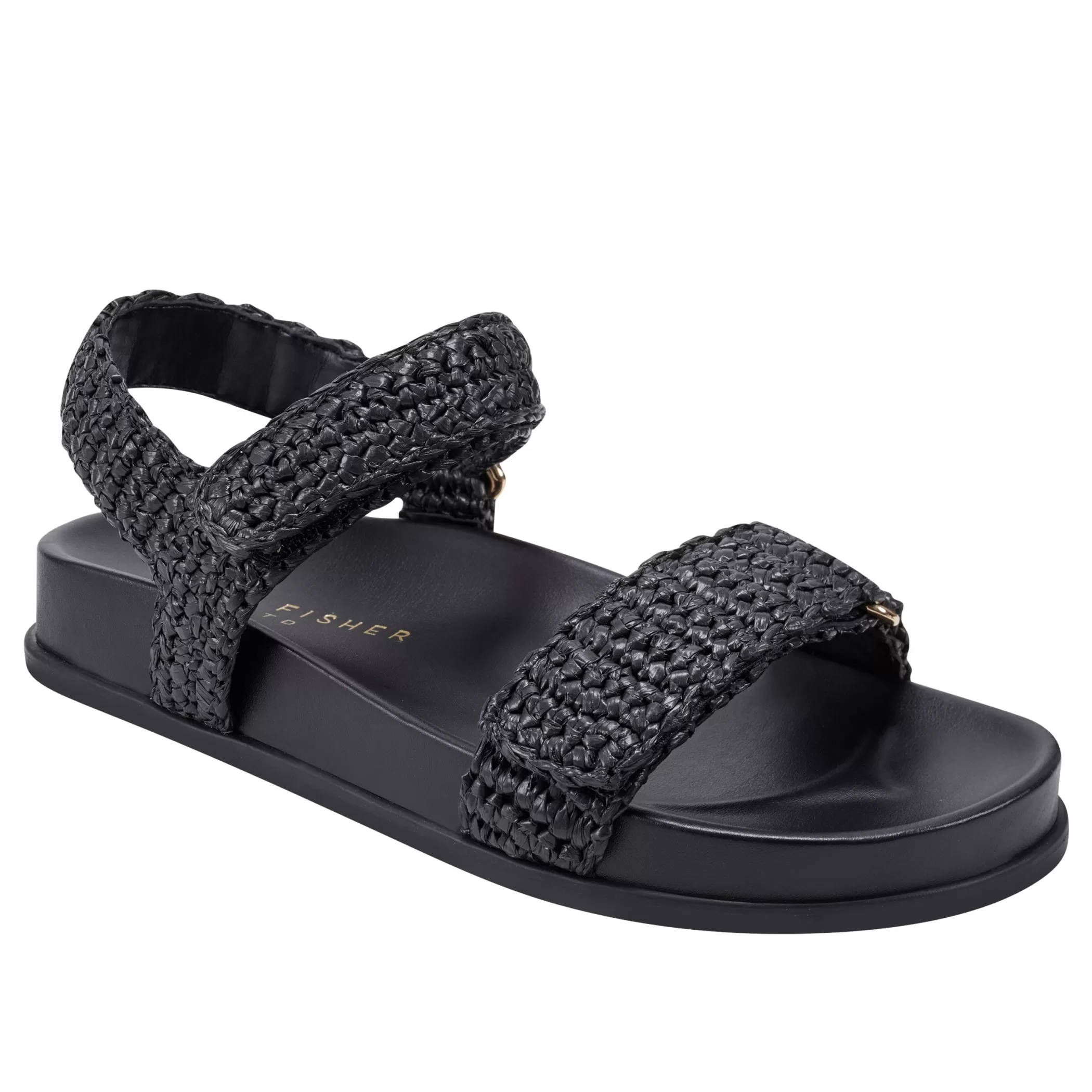 Outlet Marc Fisher Lenore Footbed Sandal Black