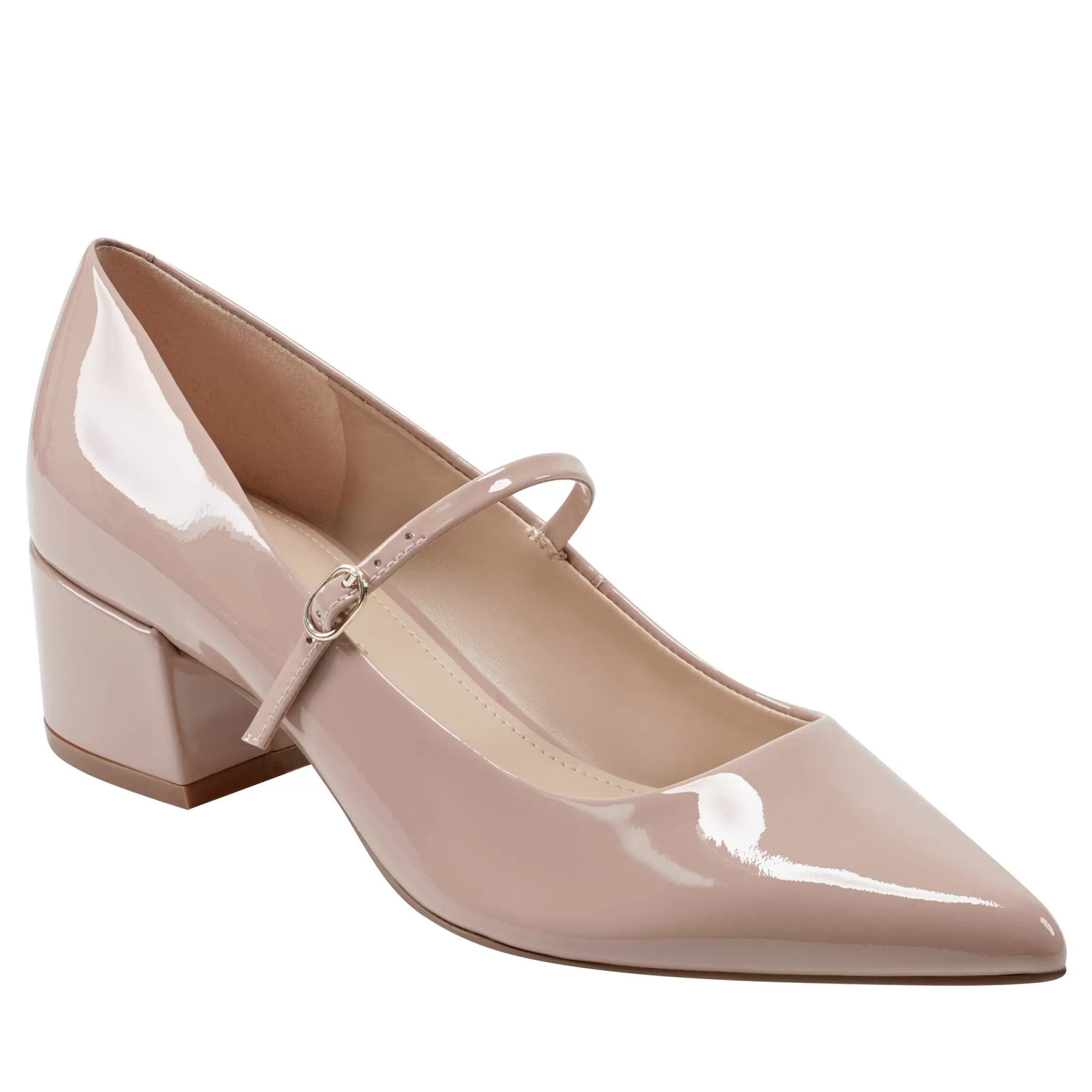 Cheap Marc Fisher Luccie Mary Jane Pump Natural Patent Leather