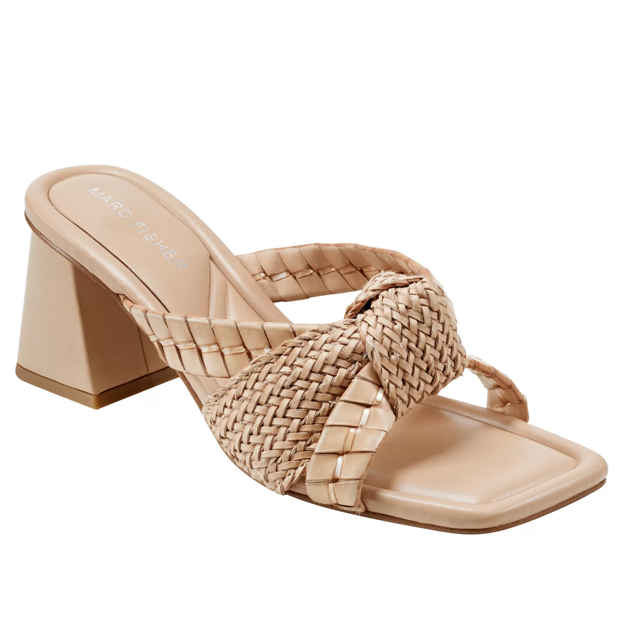 Store Marc Fisher Macki Block Heel Sandal Light Natural