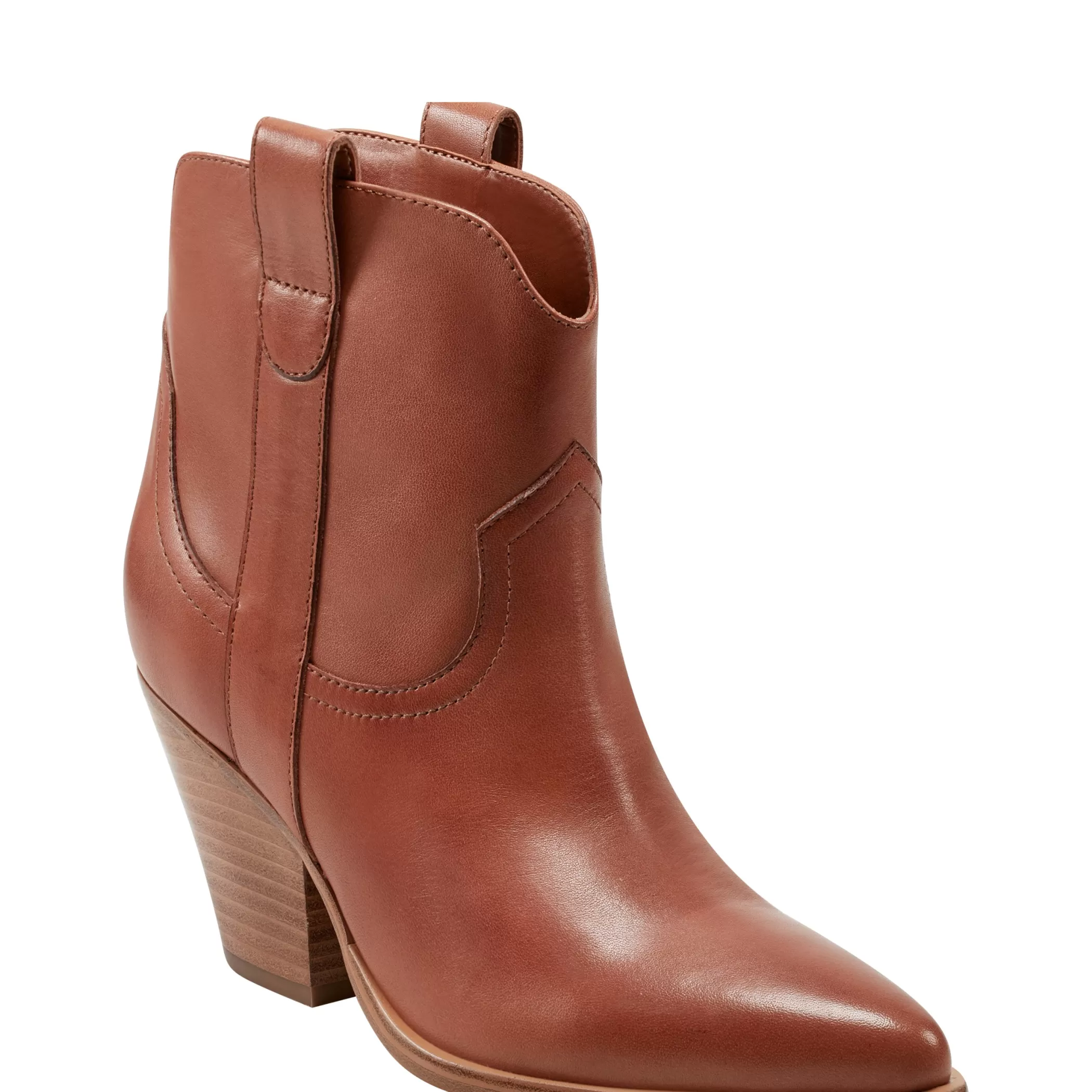 Store Marc Fisher Marlie Western Bootie Natural Leather