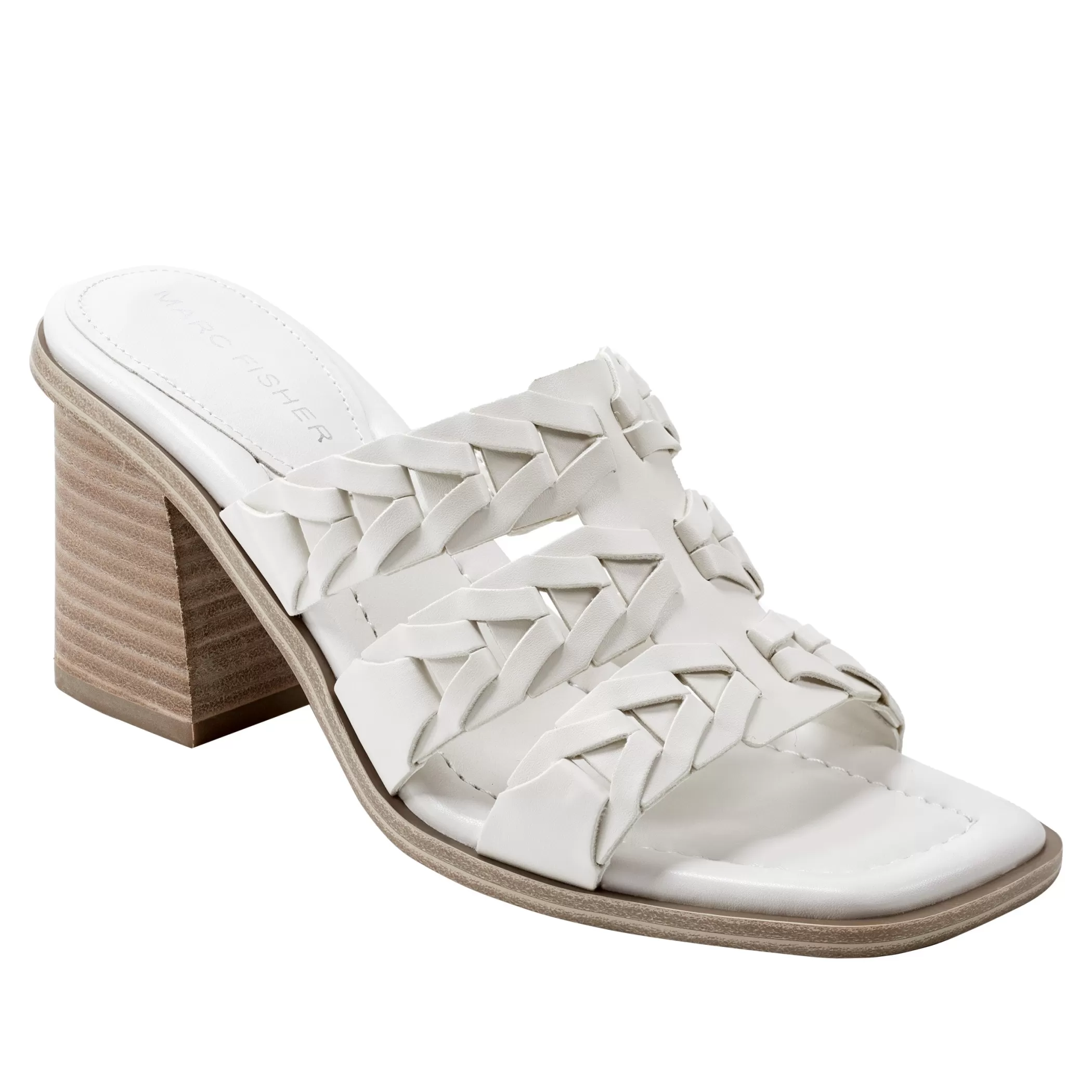 Hot Marc Fisher Melita Block Heel Sandal Ivory