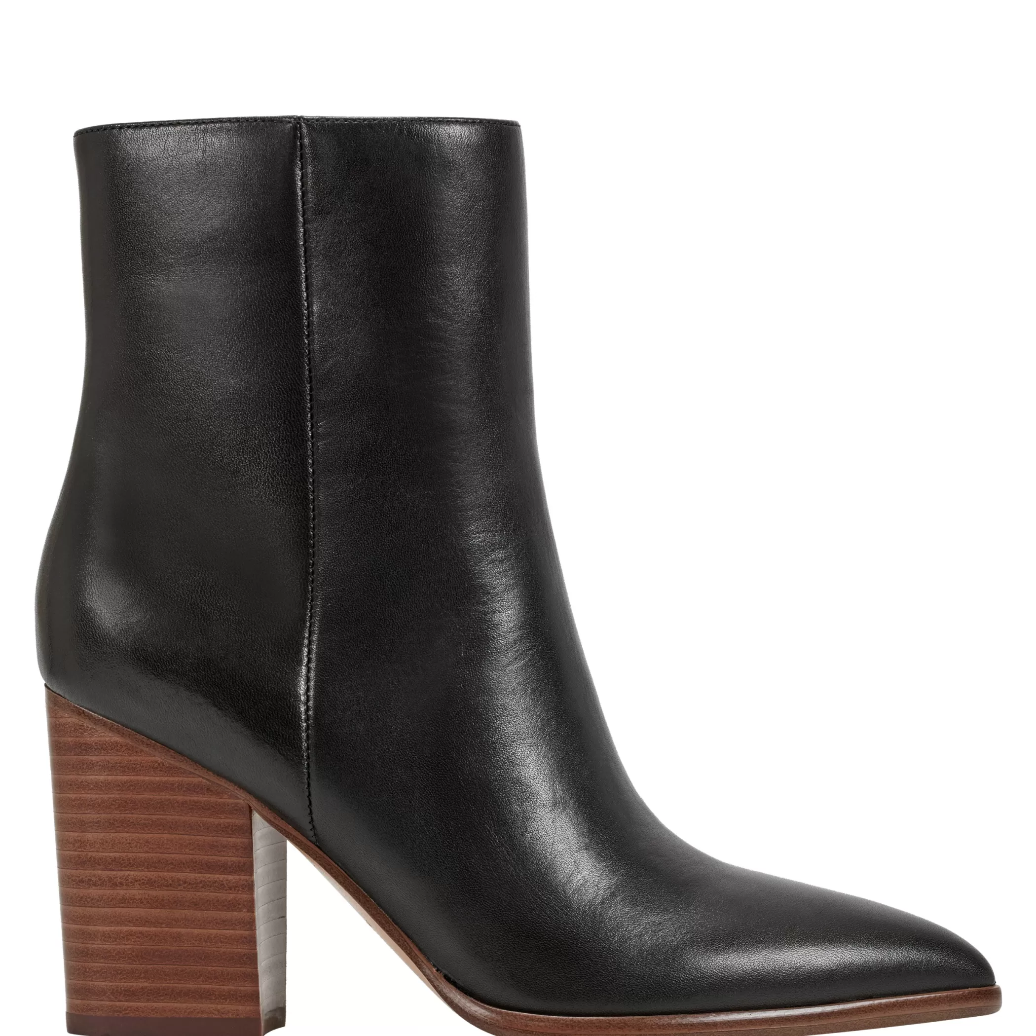 Fashion Marc Fisher Melysa Dress Bootie Black Leather