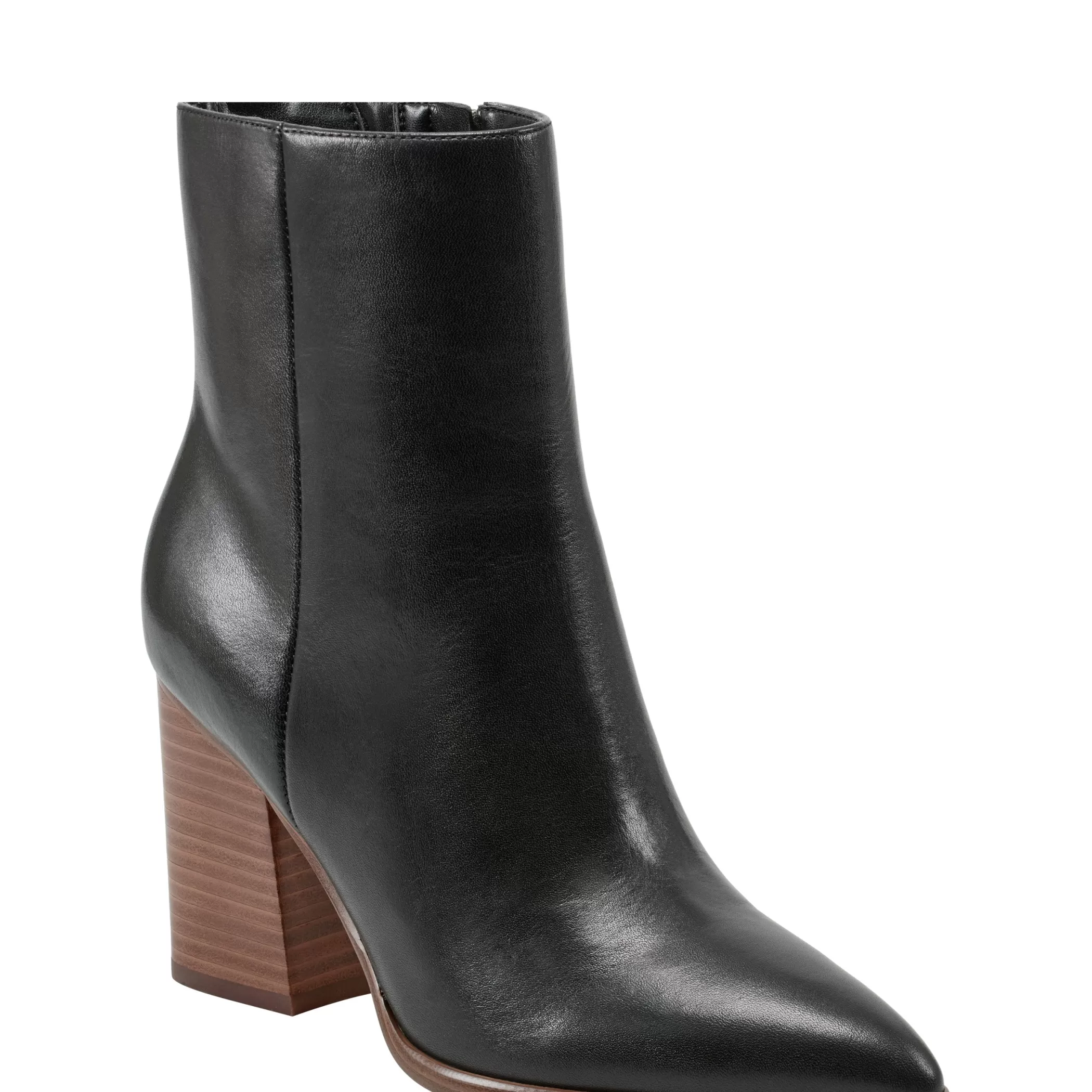 Fashion Marc Fisher Melysa Dress Bootie Black Leather