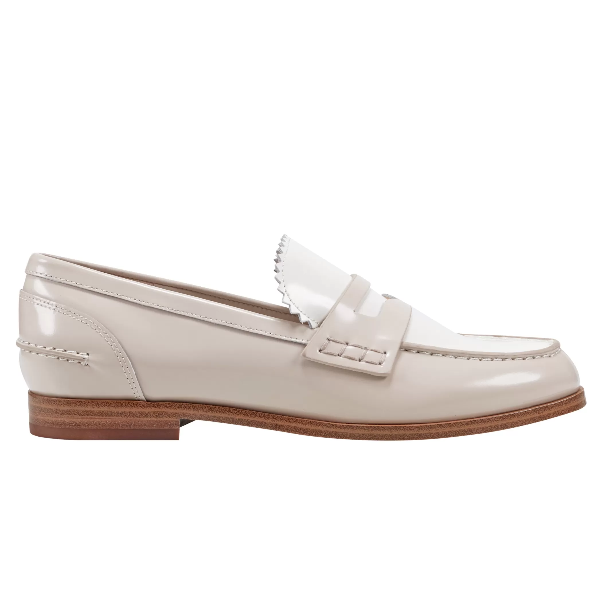 Shop Marc Fisher Milton Loafer Natural/White Leather