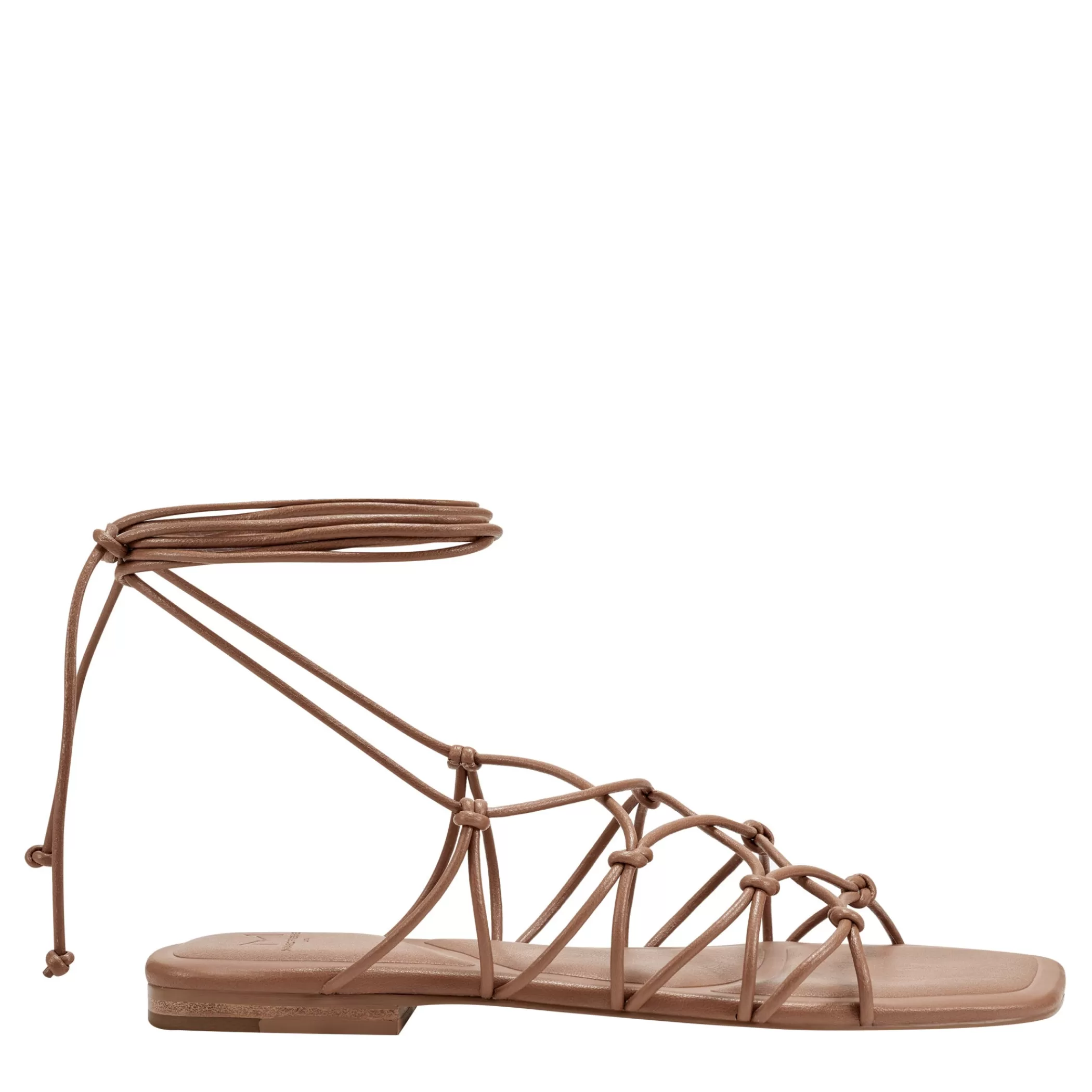 Store Marc Fisher Monnie Ankle Wrap Flat Sandal