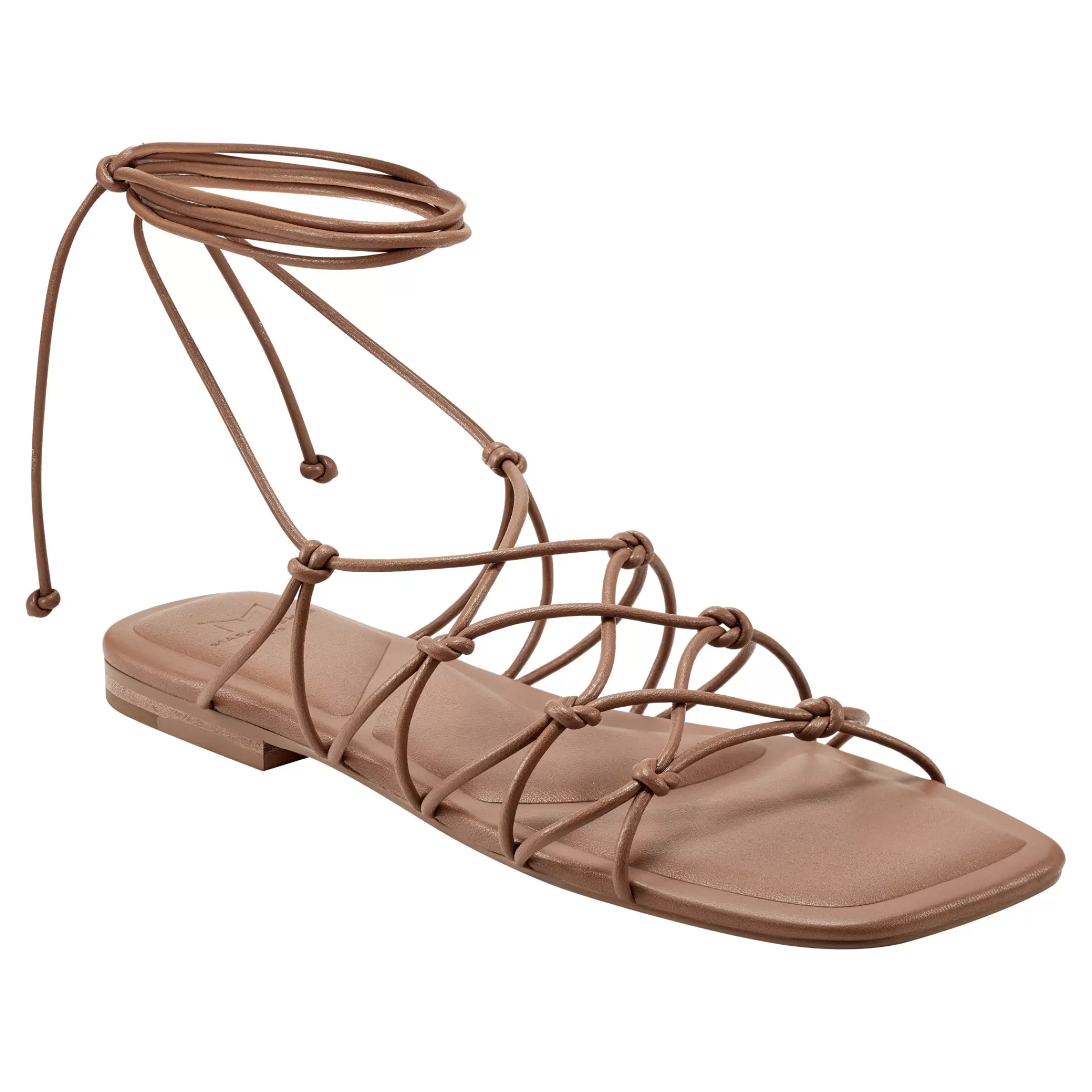 Store Marc Fisher Monnie Ankle Wrap Flat Sandal