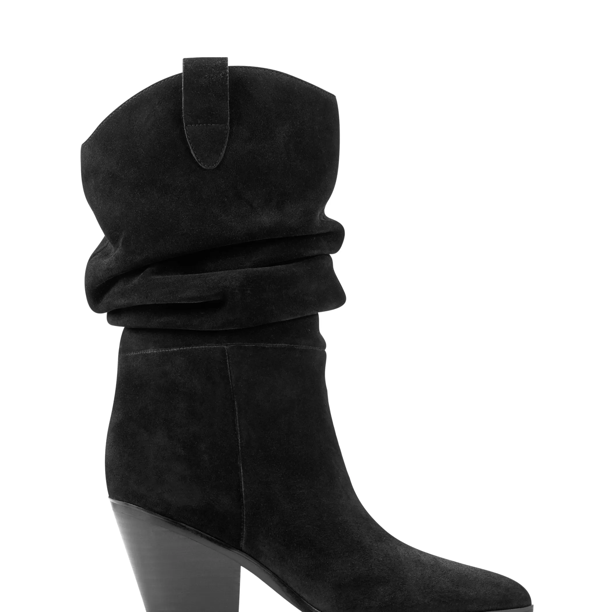 Store Marc Fisher Myleea Slouchy Boot Black Suede