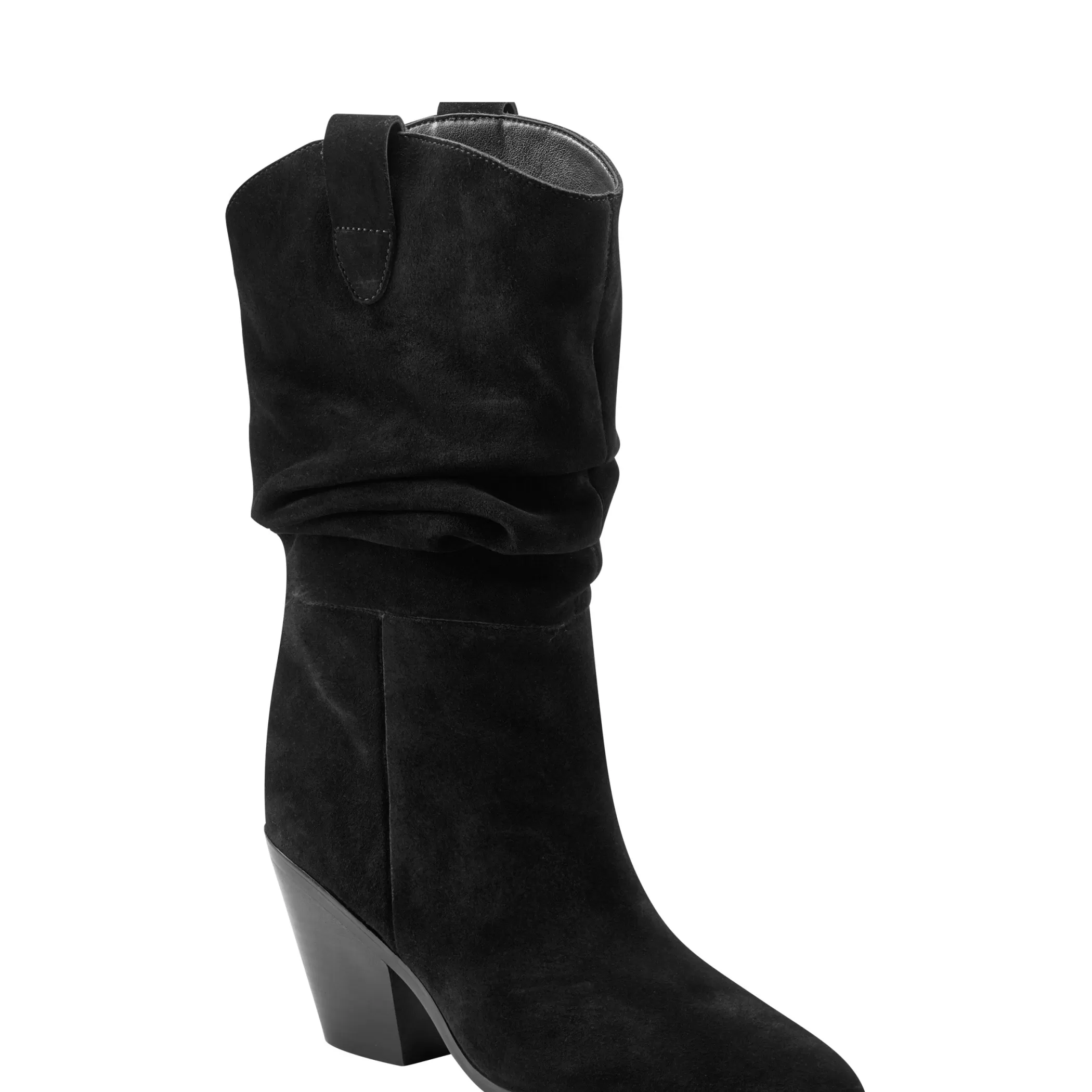 Store Marc Fisher Myleea Slouchy Boot Black Suede