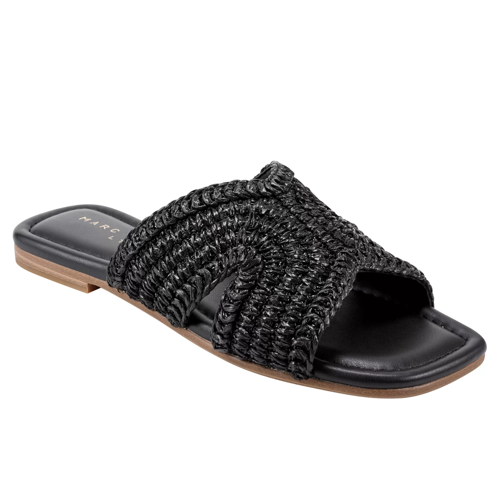 Shop Marc Fisher Narda Flat Sandal Black