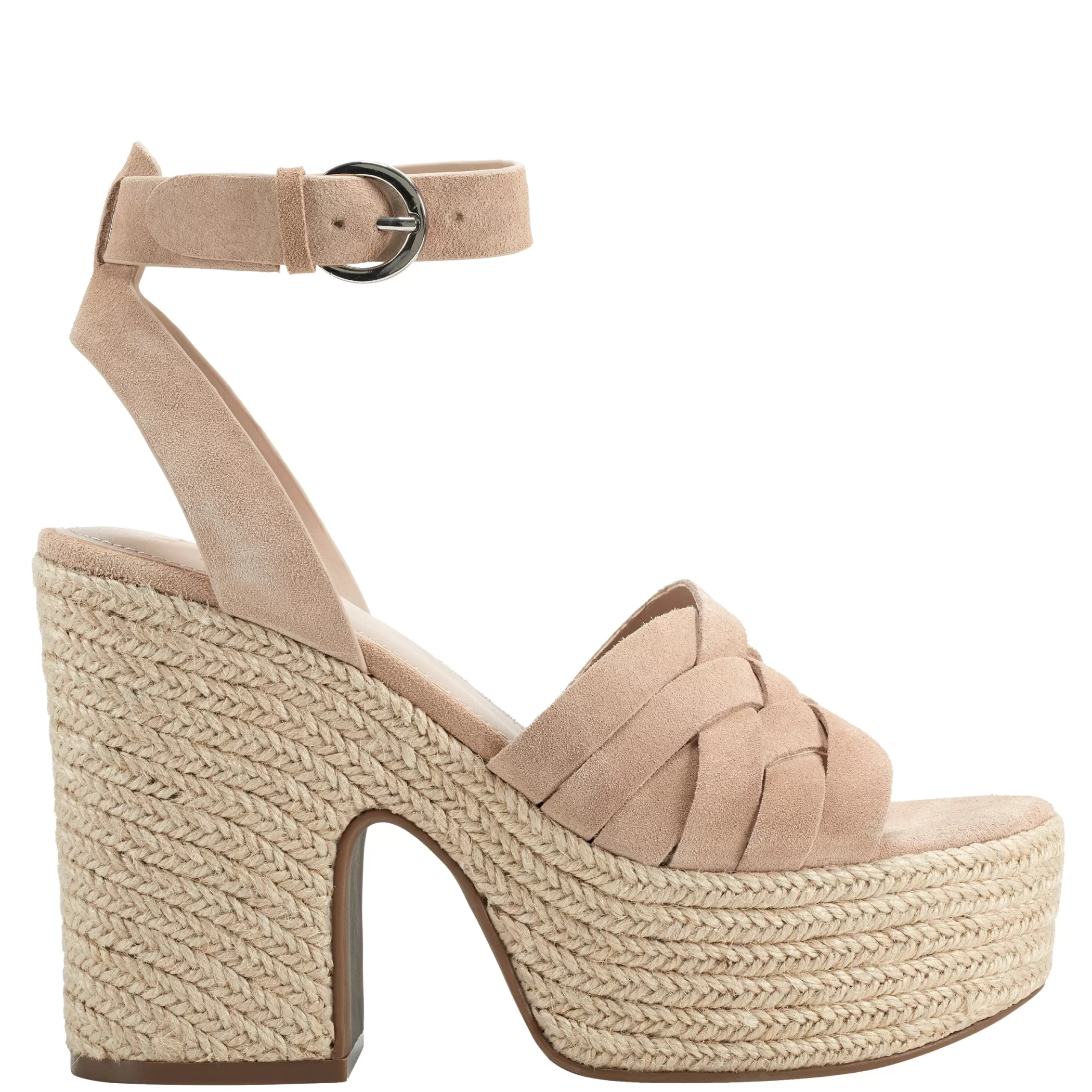 Clearance Marc Fisher Oaten Espadrille Platform Sandal Natural