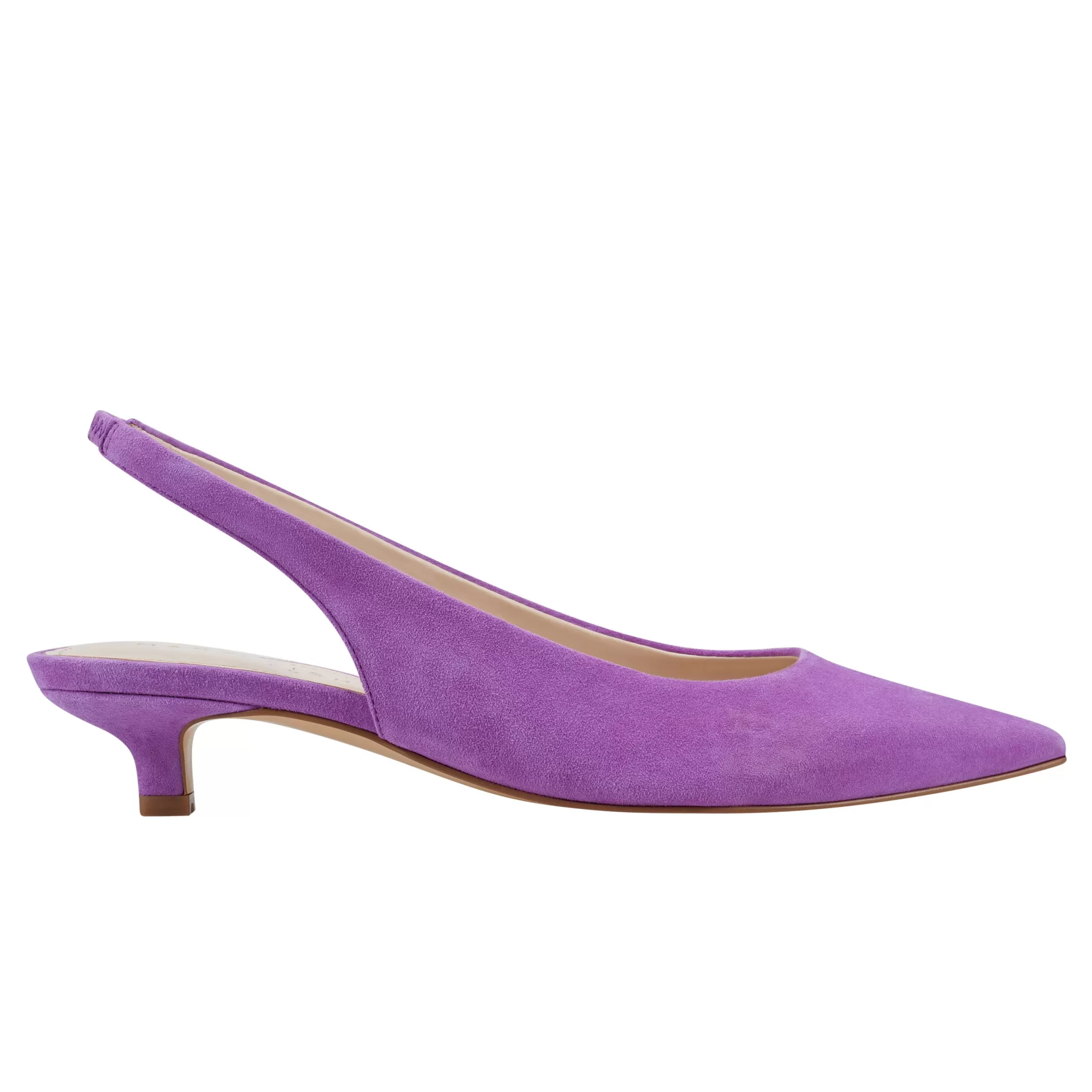 Sale Marc Fisher Posey Slingback Pump Purple Suede