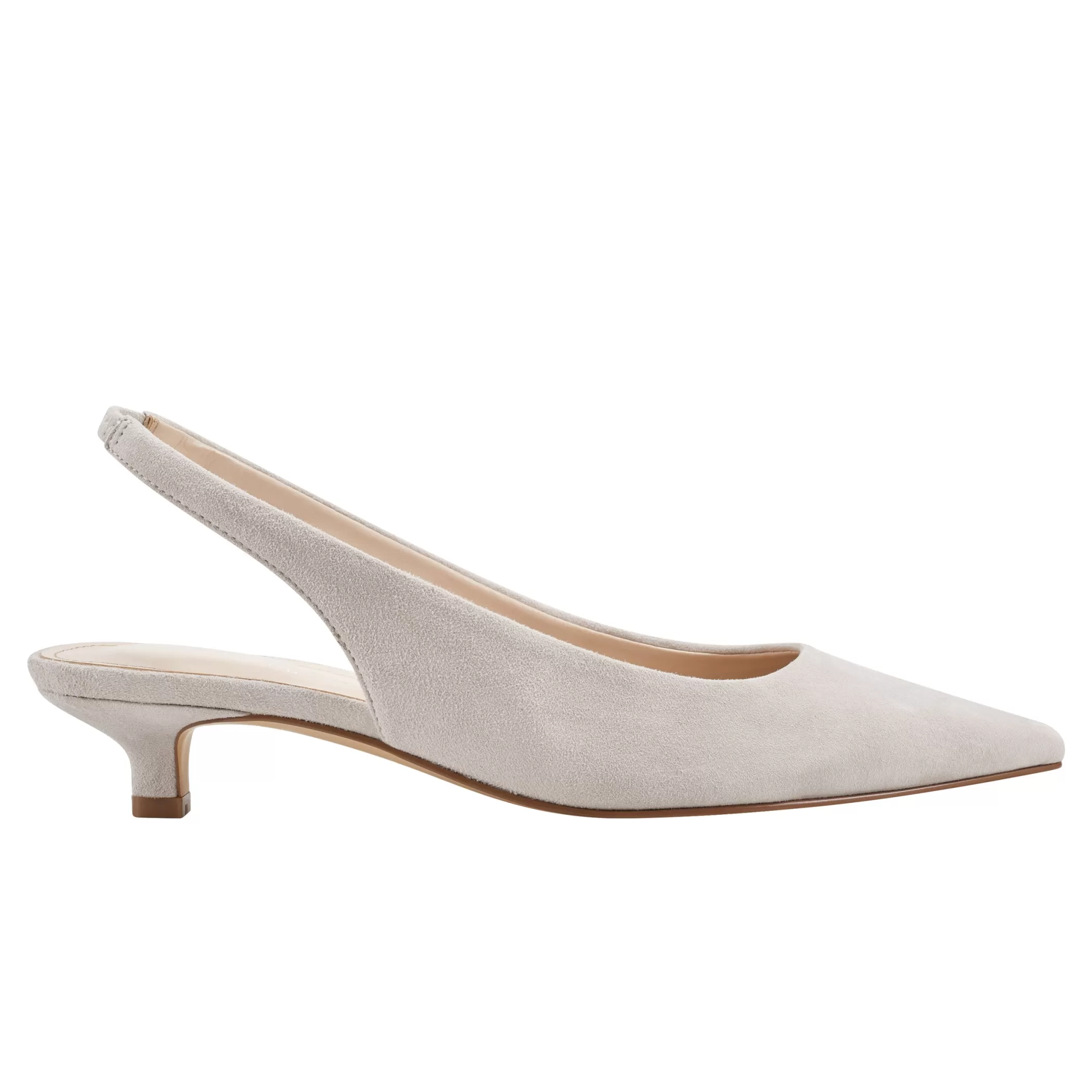 Best Marc Fisher Posey Slingback Pump Natural Suede