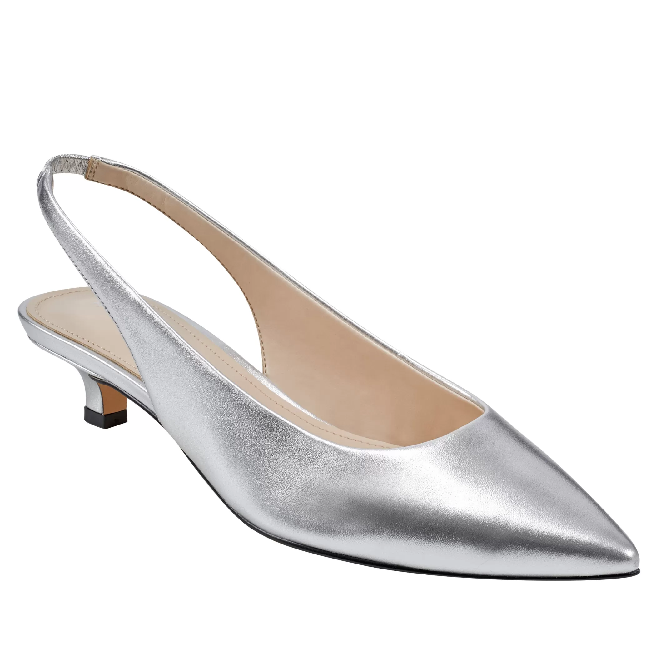 Best Sale Marc Fisher Posey Slingback Pump Silver