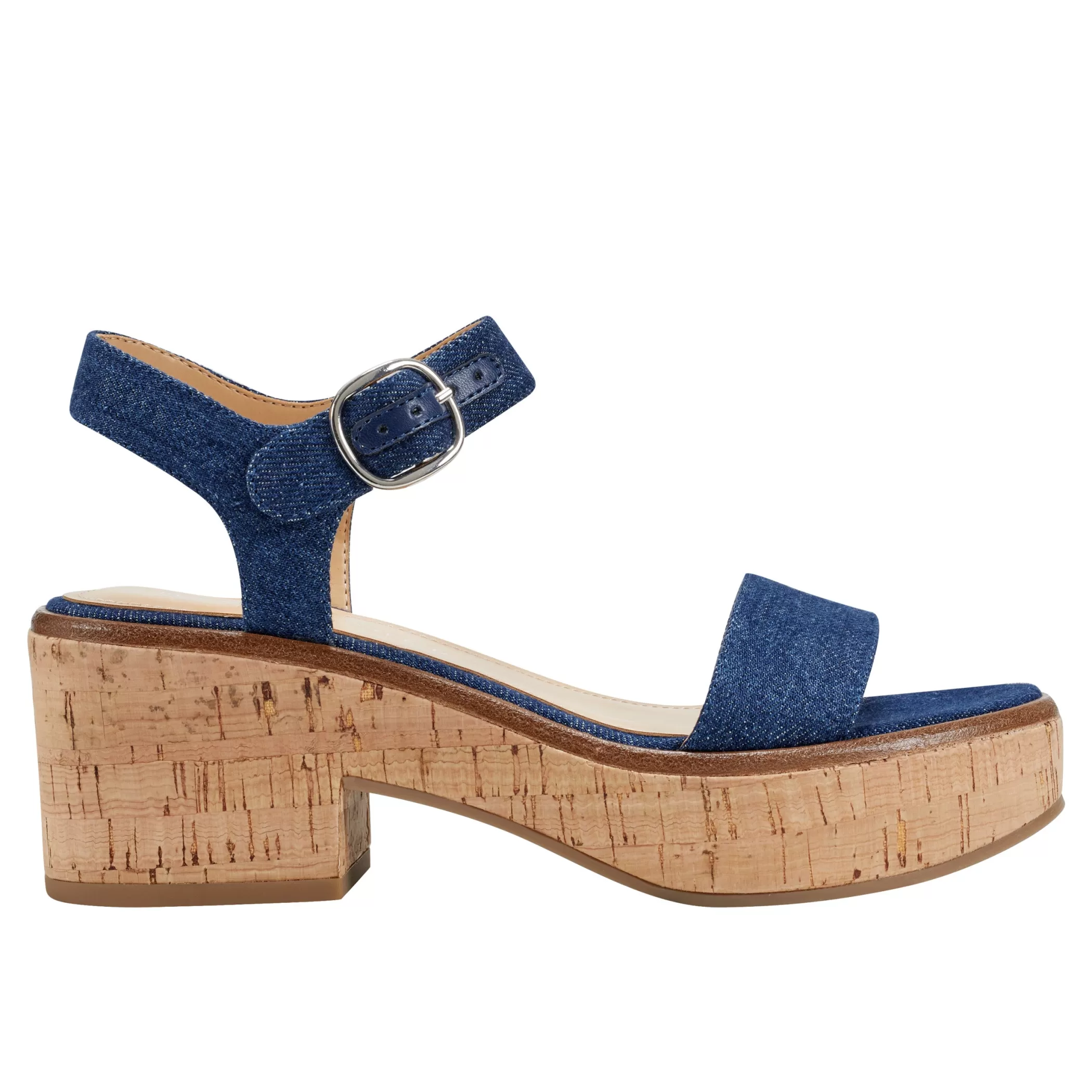 Best Sale Marc Fisher Quessa Platform Sandal Denim