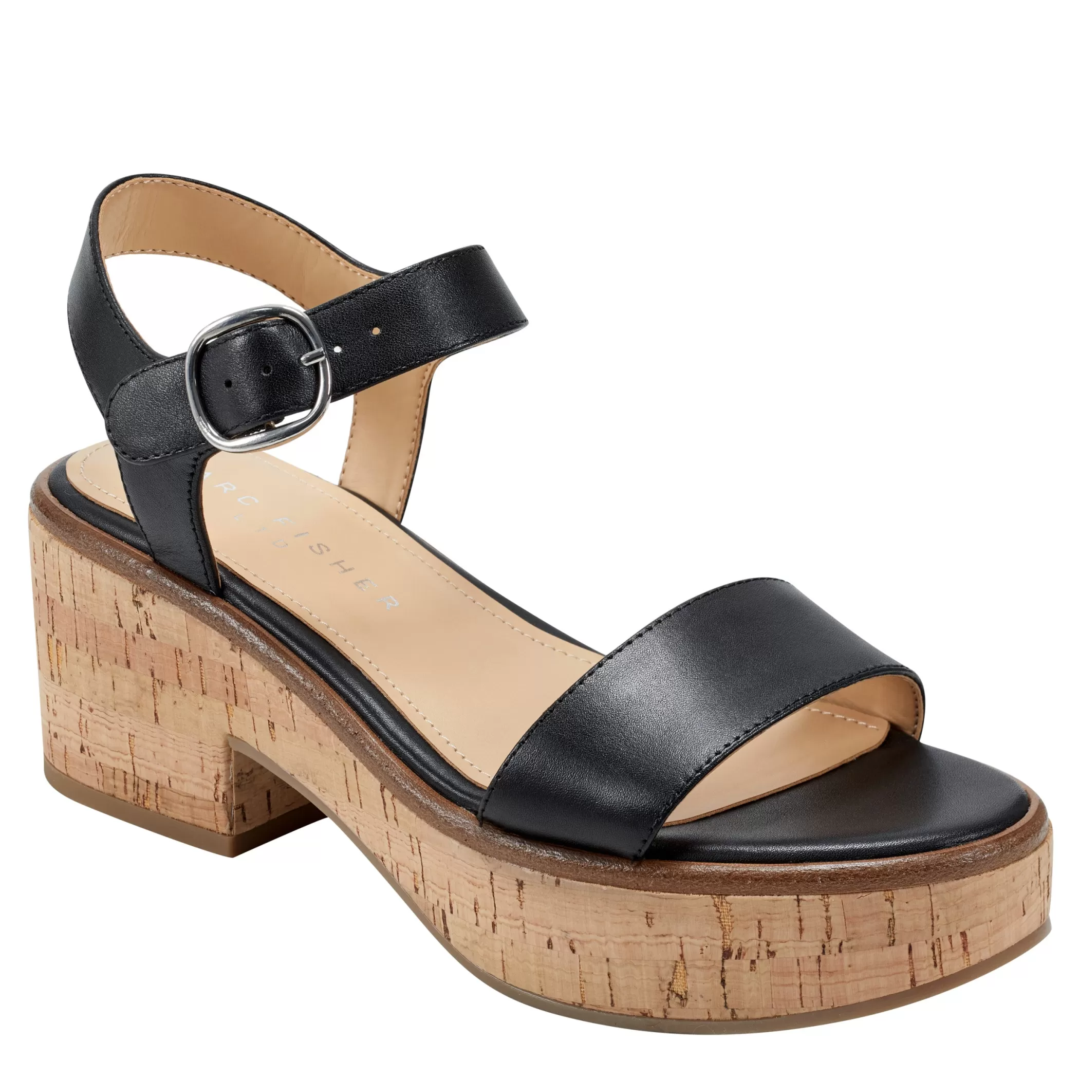 Best Sale Marc Fisher Quessa Platform Sandal Black