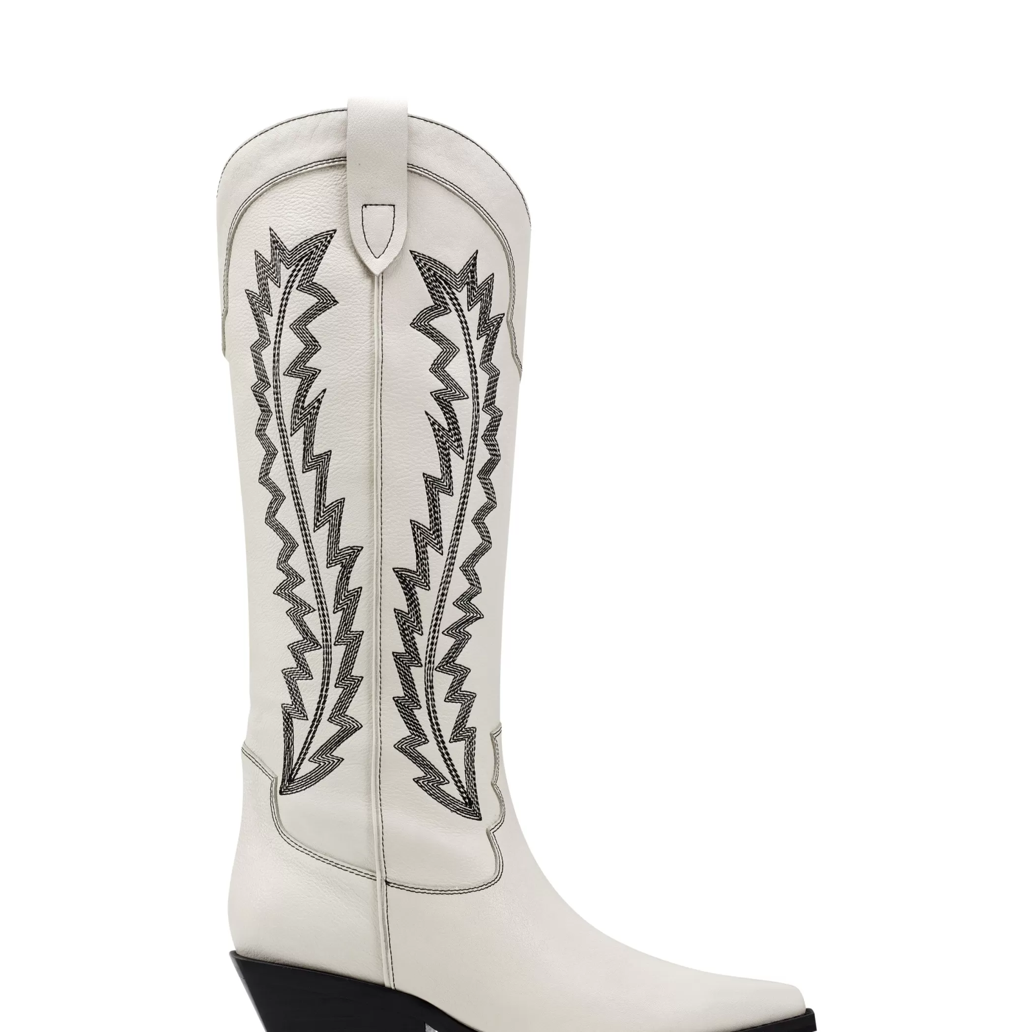 Discount Marc Fisher Roselle Western Boot Chic Cream Leather