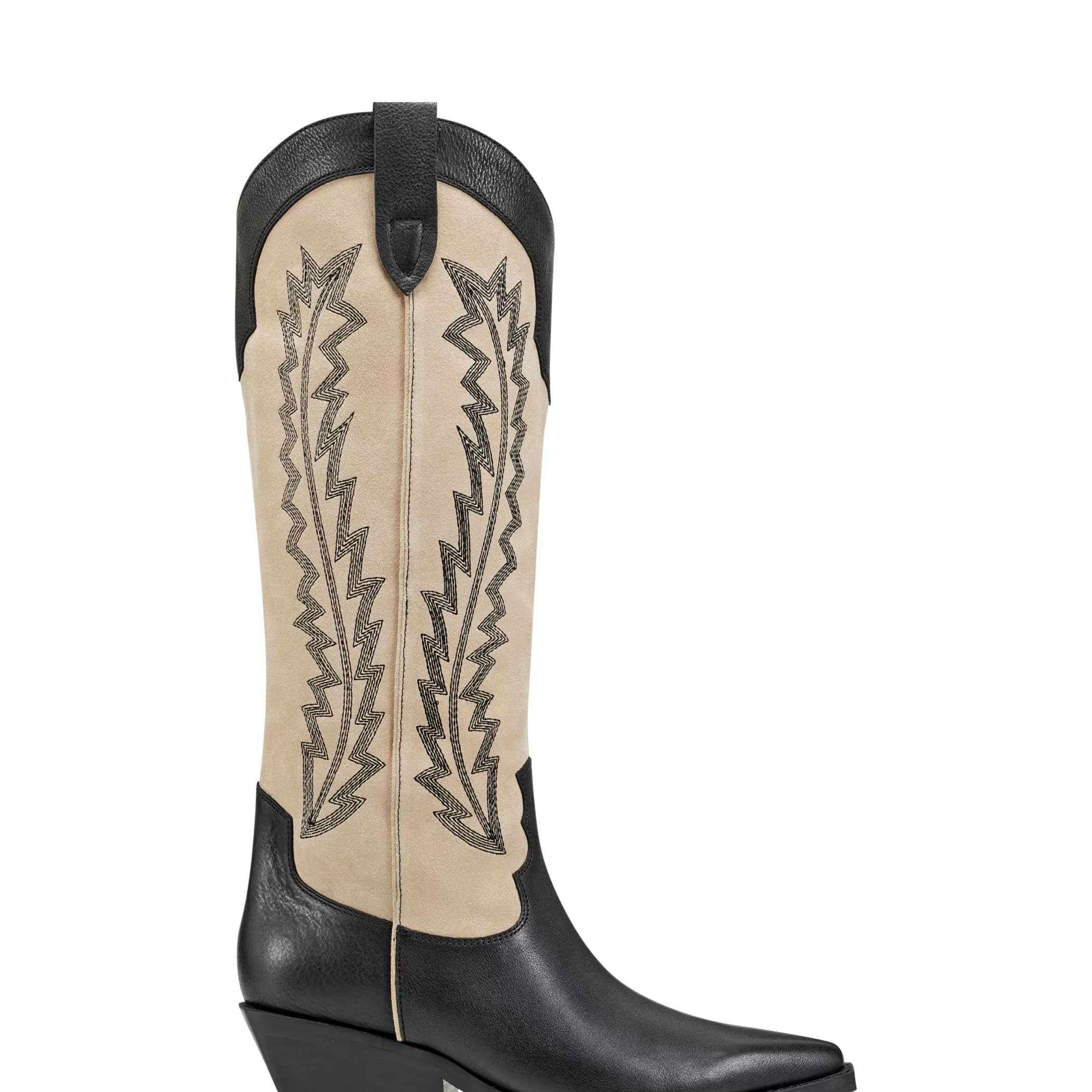 Flash Sale Marc Fisher Roselle Western Boot Black Leather