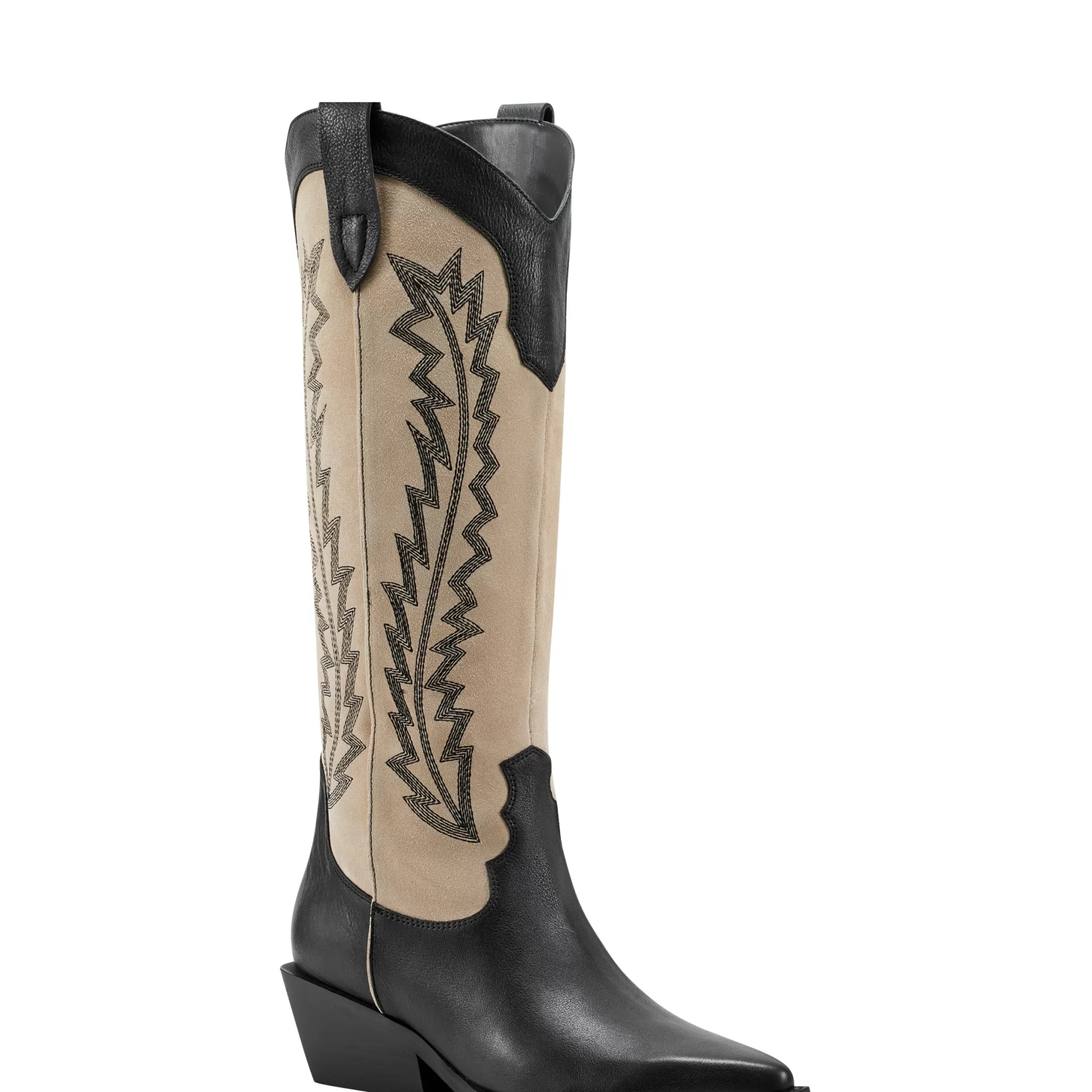 Flash Sale Marc Fisher Roselle Western Boot Black Leather