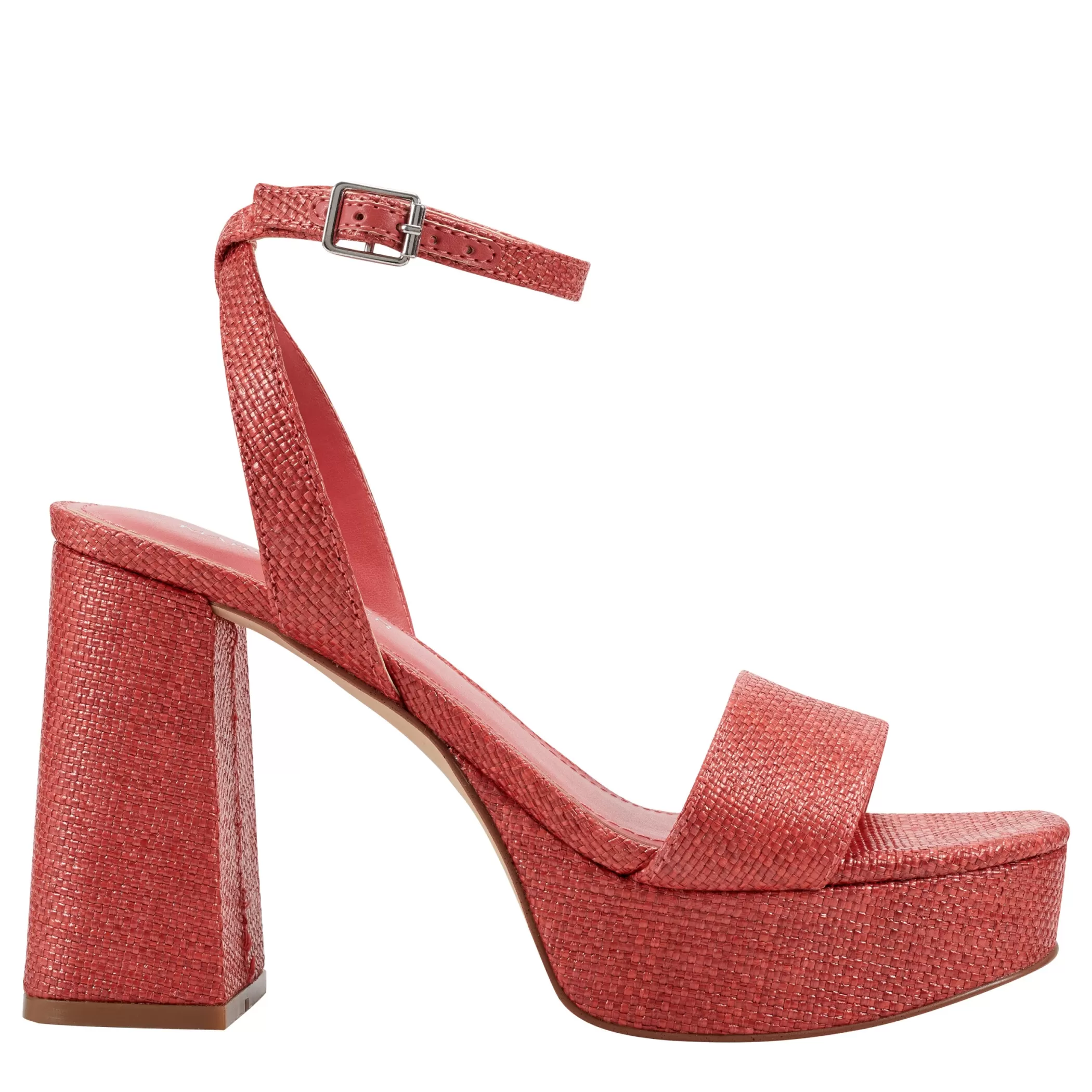 Best Marc Fisher Sadel Platform Sandal Medium Red