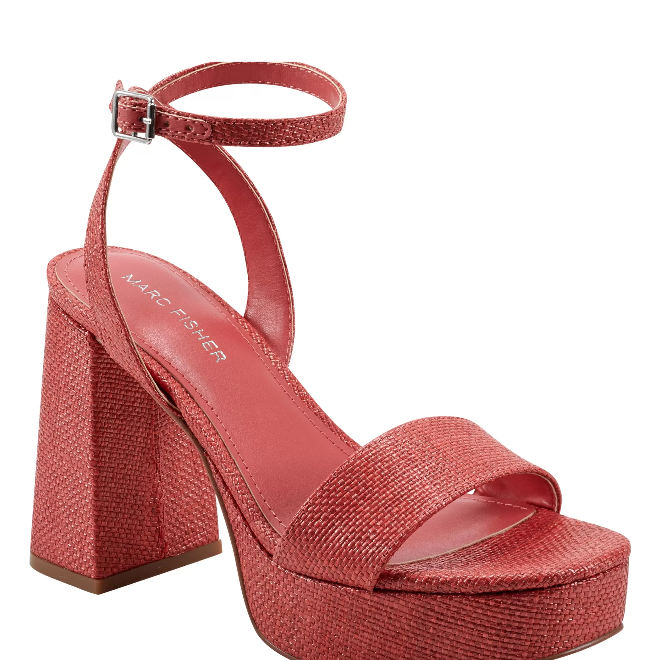 Best Marc Fisher Sadel Platform Sandal Medium Red