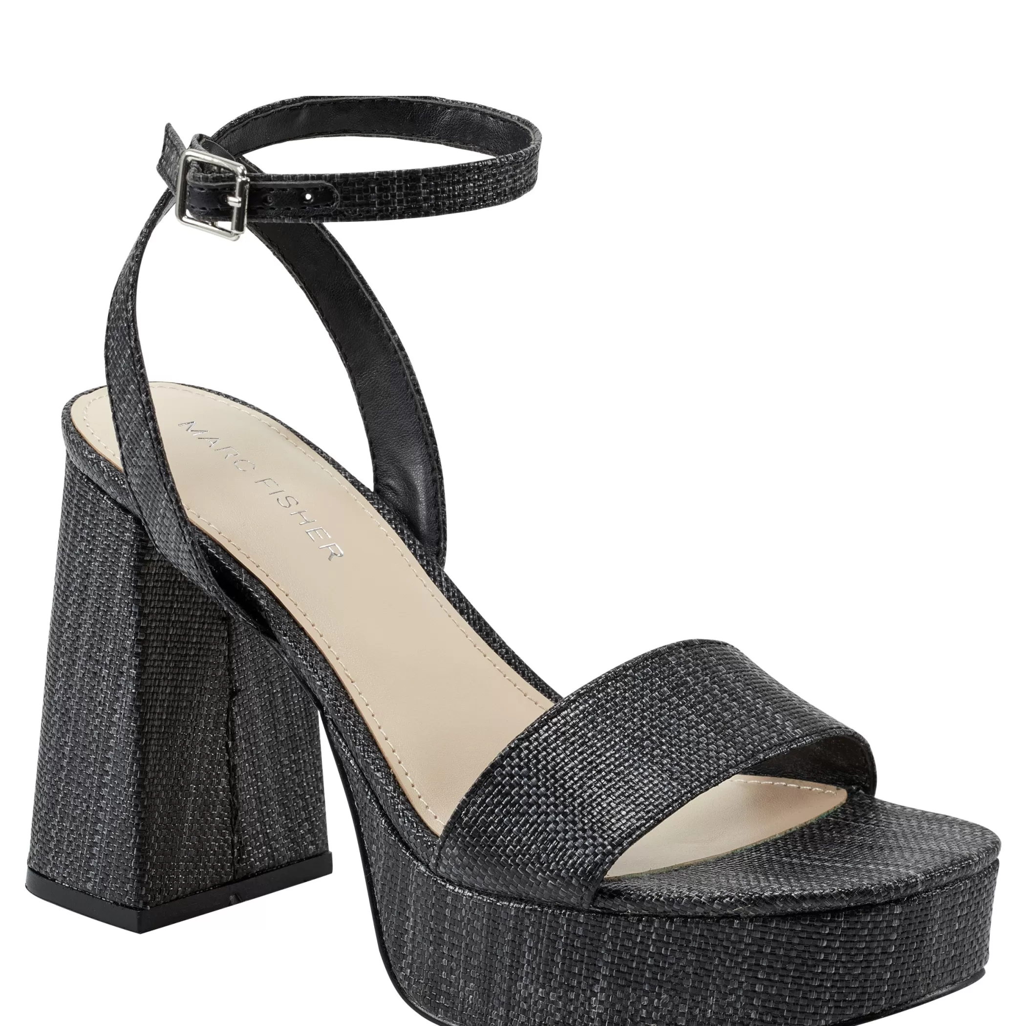 Best Marc Fisher Sadel Platform Sandal Black