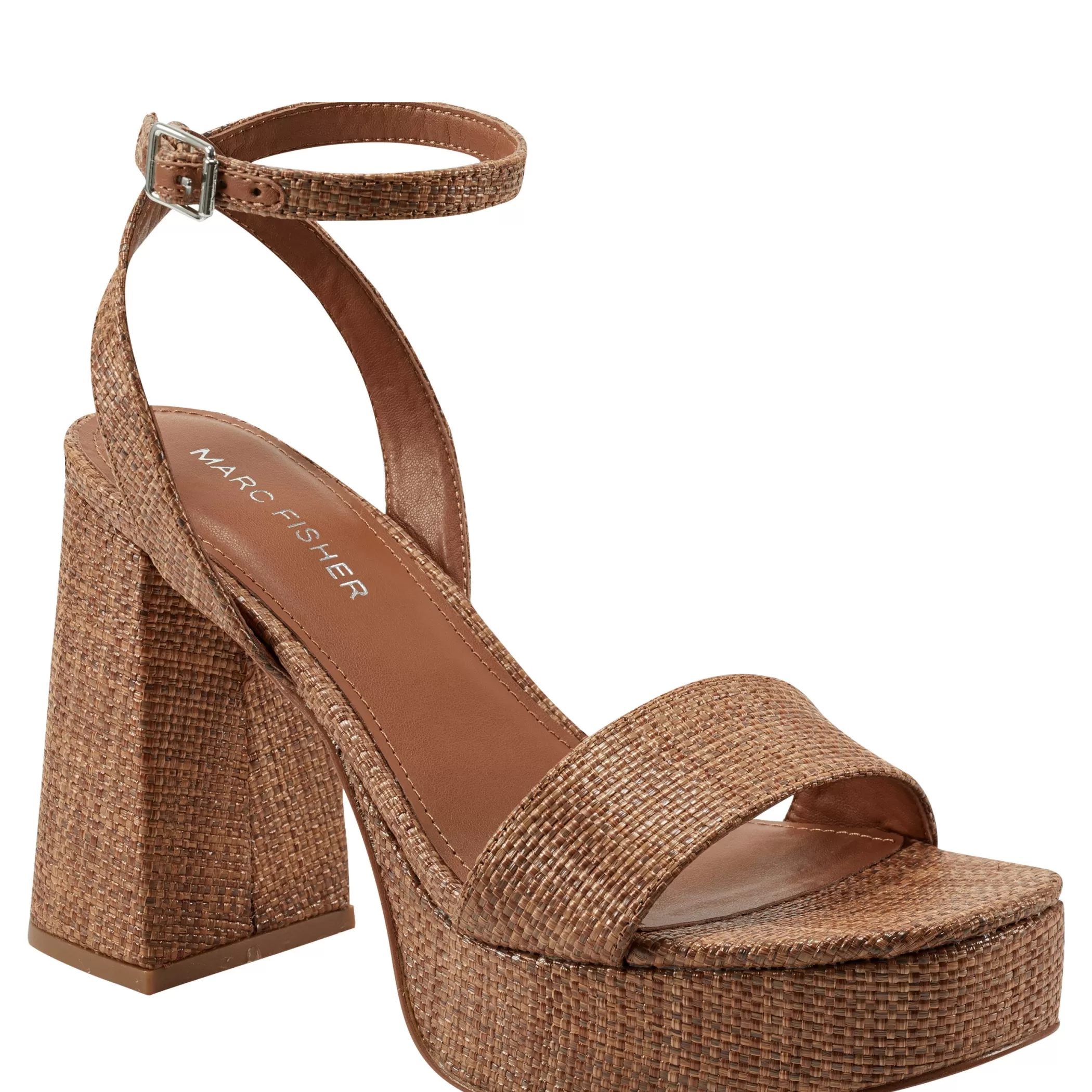 Hot Marc Fisher Sadel Platform Sandal Cognac