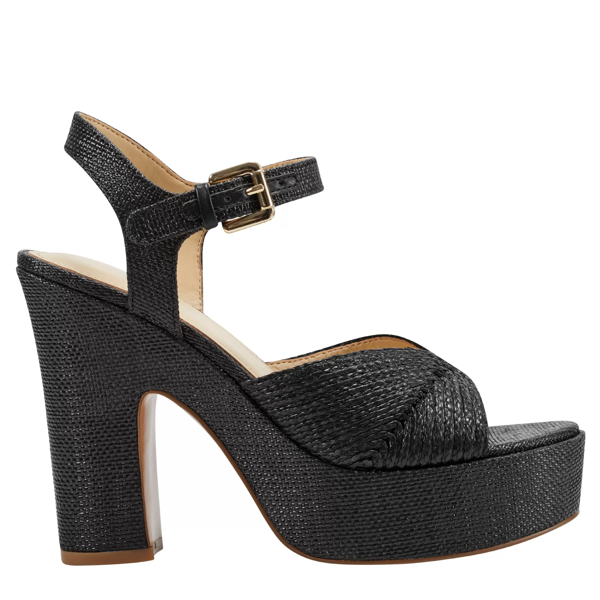 Fashion Marc Fisher Starla Block Heel Platform Sandal Black