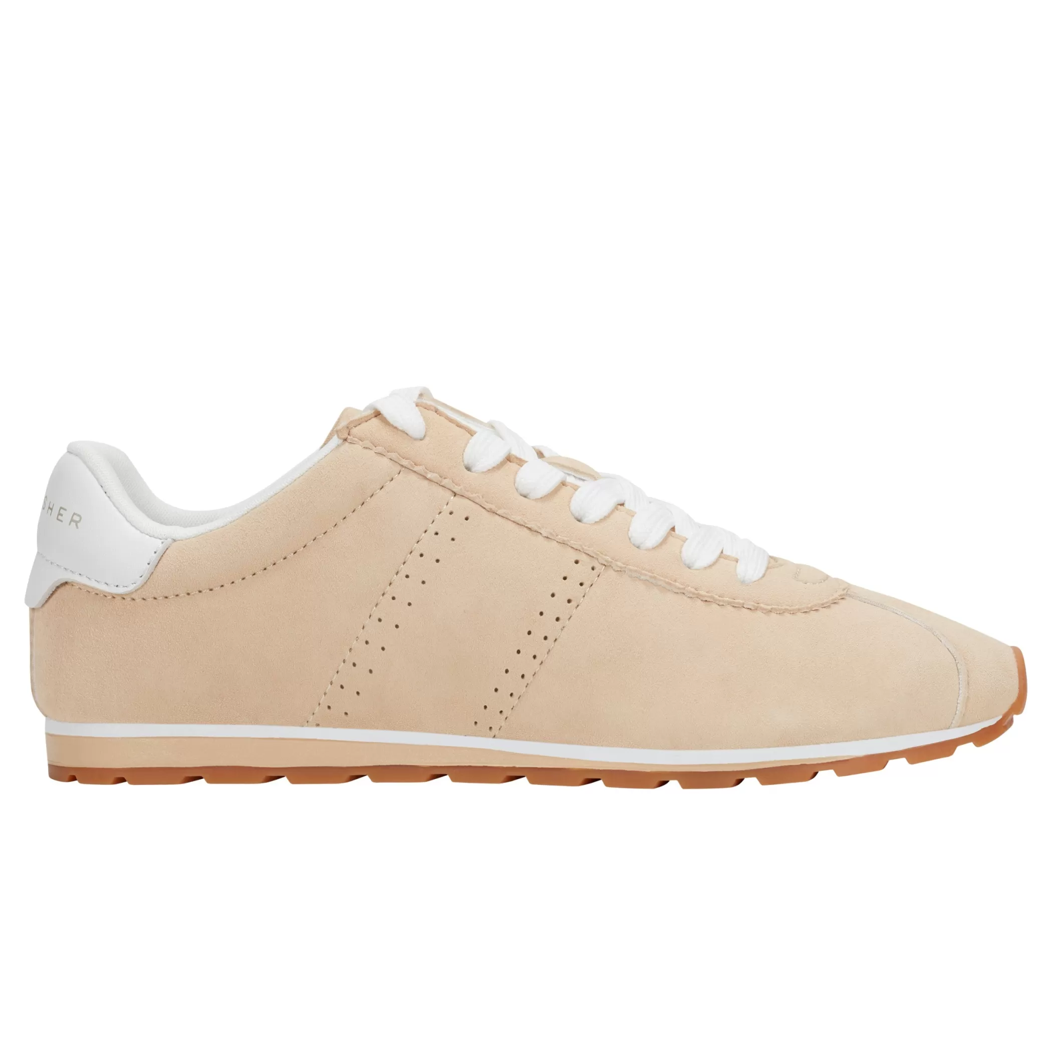 Discount Marc Fisher Teddy Laceup Sneaker Natural Suede