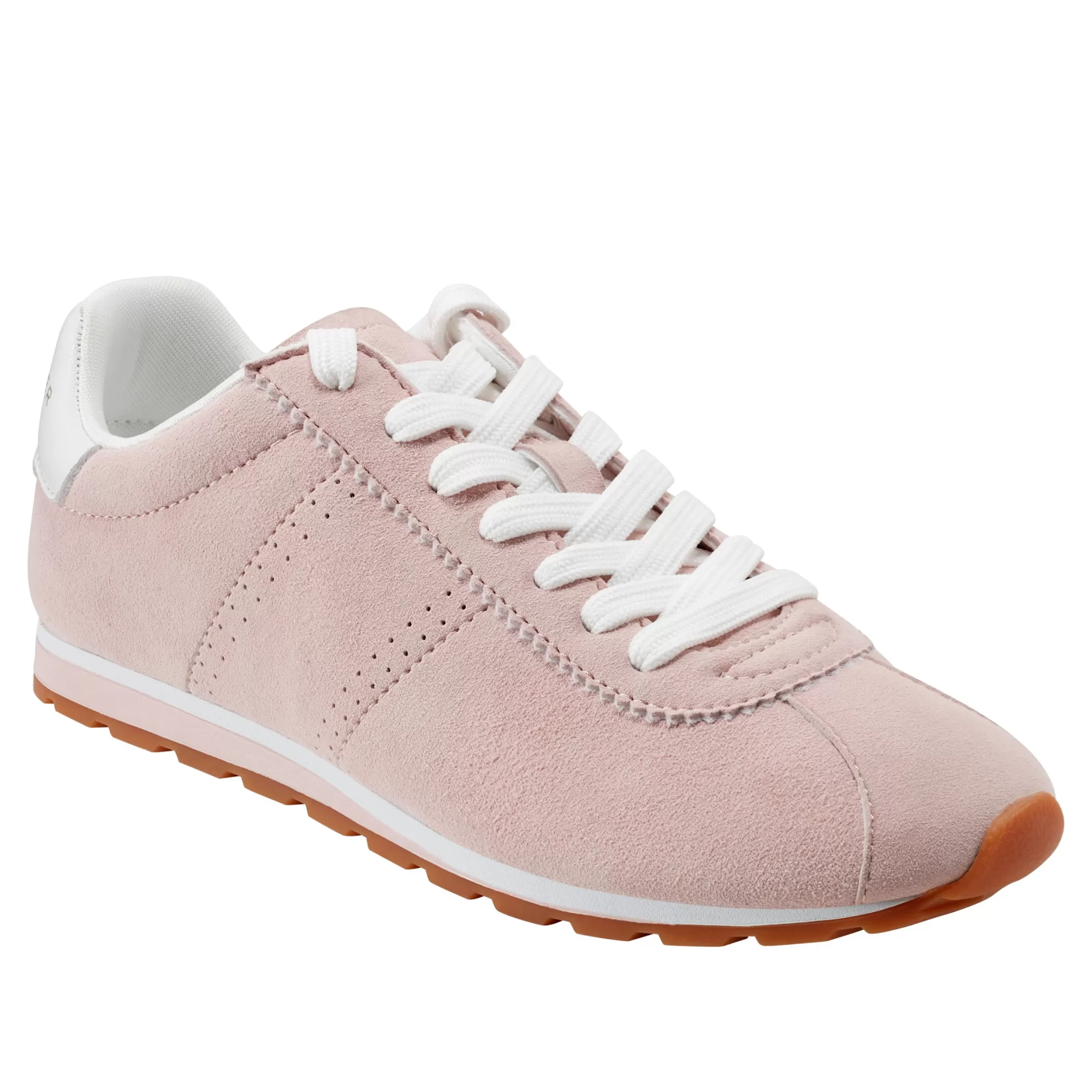 Flash Sale Marc Fisher Teddy Laceup Sneaker Light Pink Suede