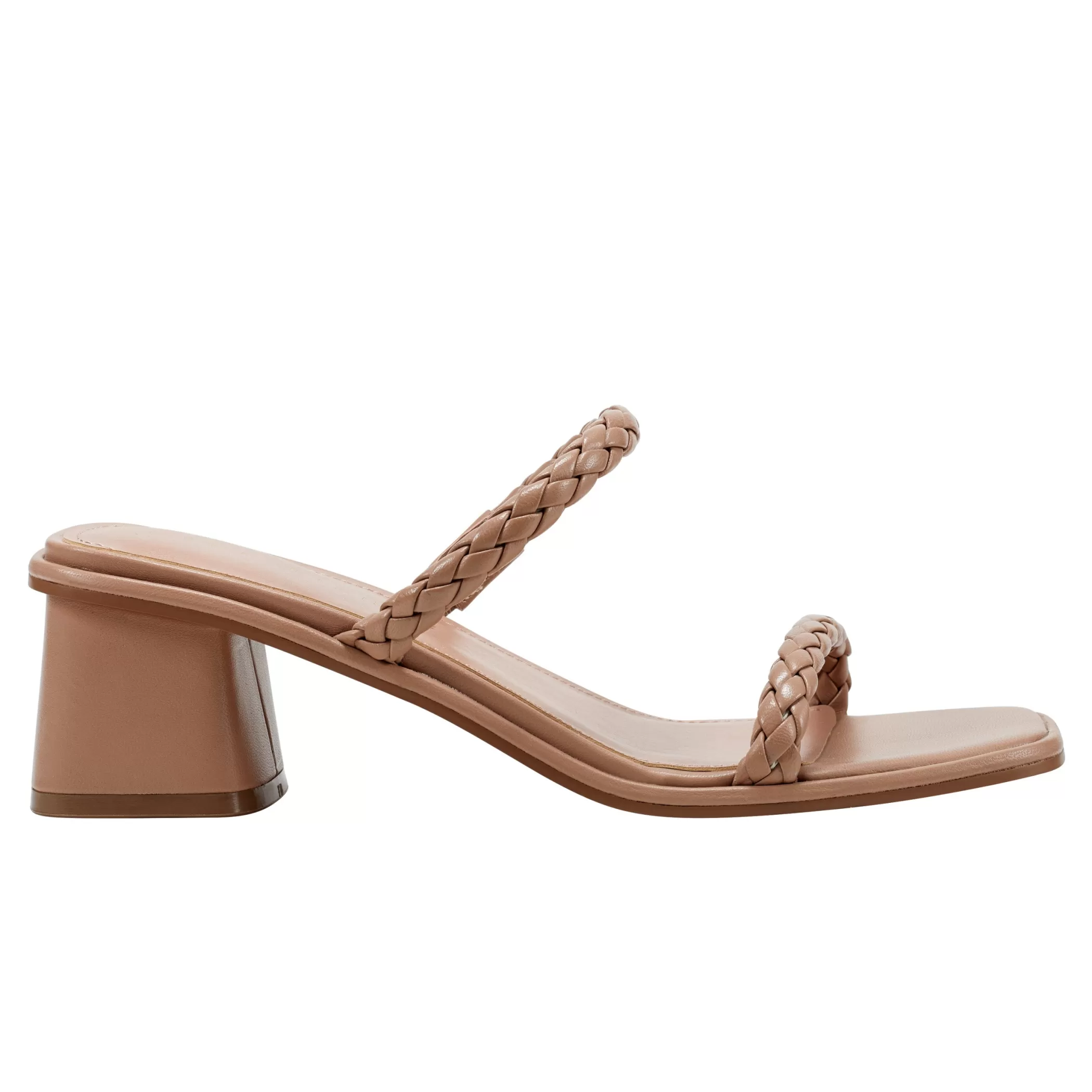 Shop Marc Fisher Thoral Block Heel Sandal Light Natural