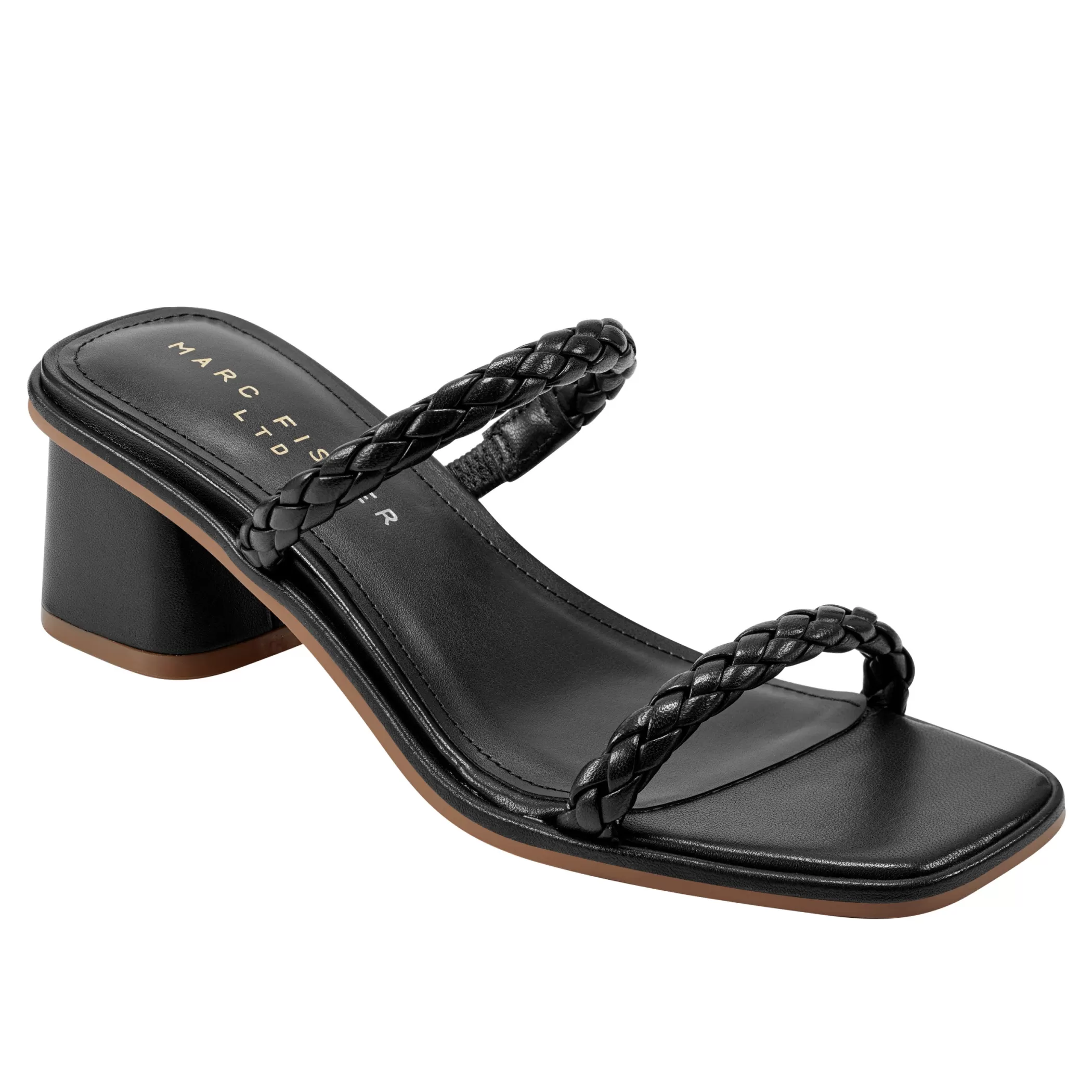 Store Marc Fisher Thoral Block Heel Sandal Black