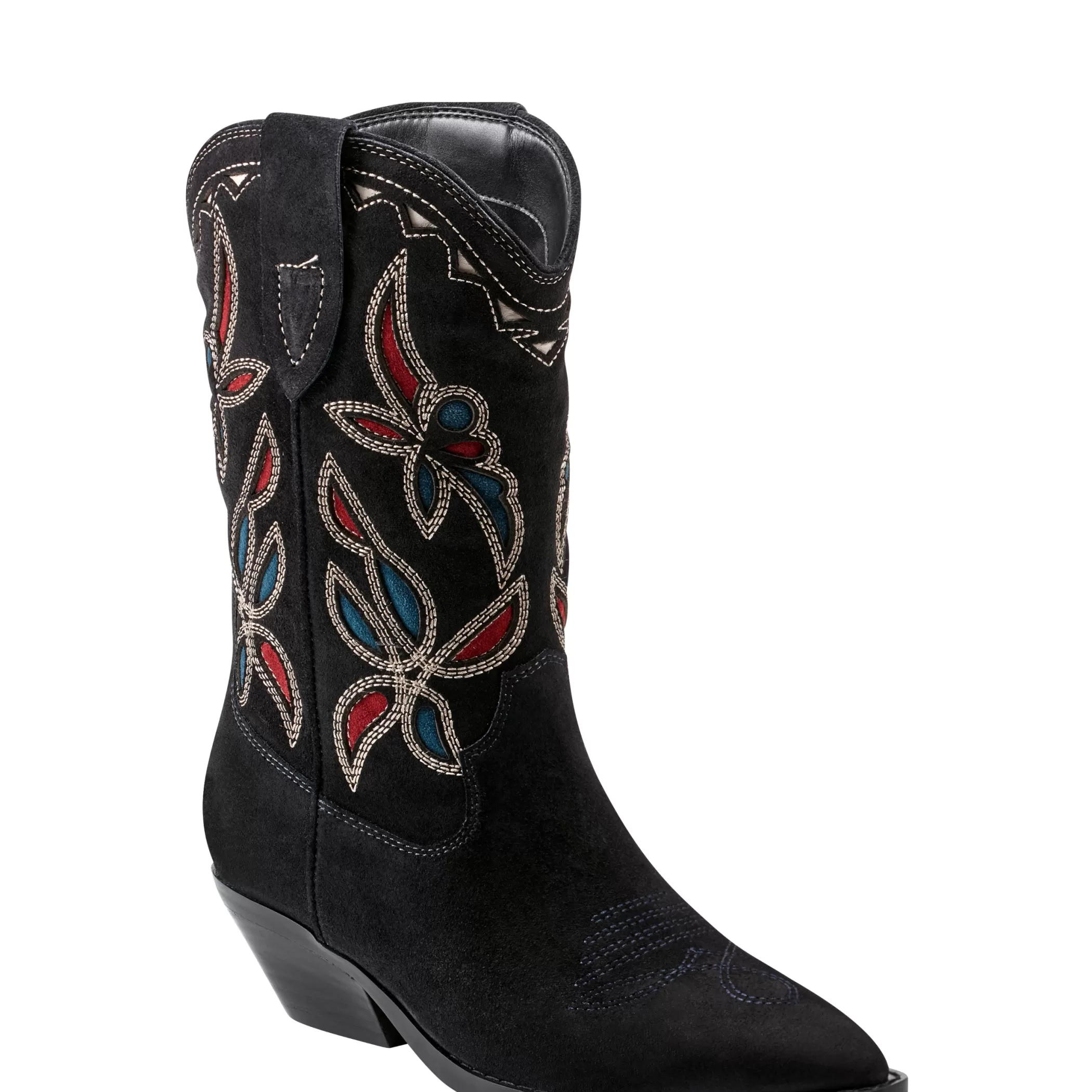 Outlet Marc Fisher Trista Western Boot Dark Blue Suede