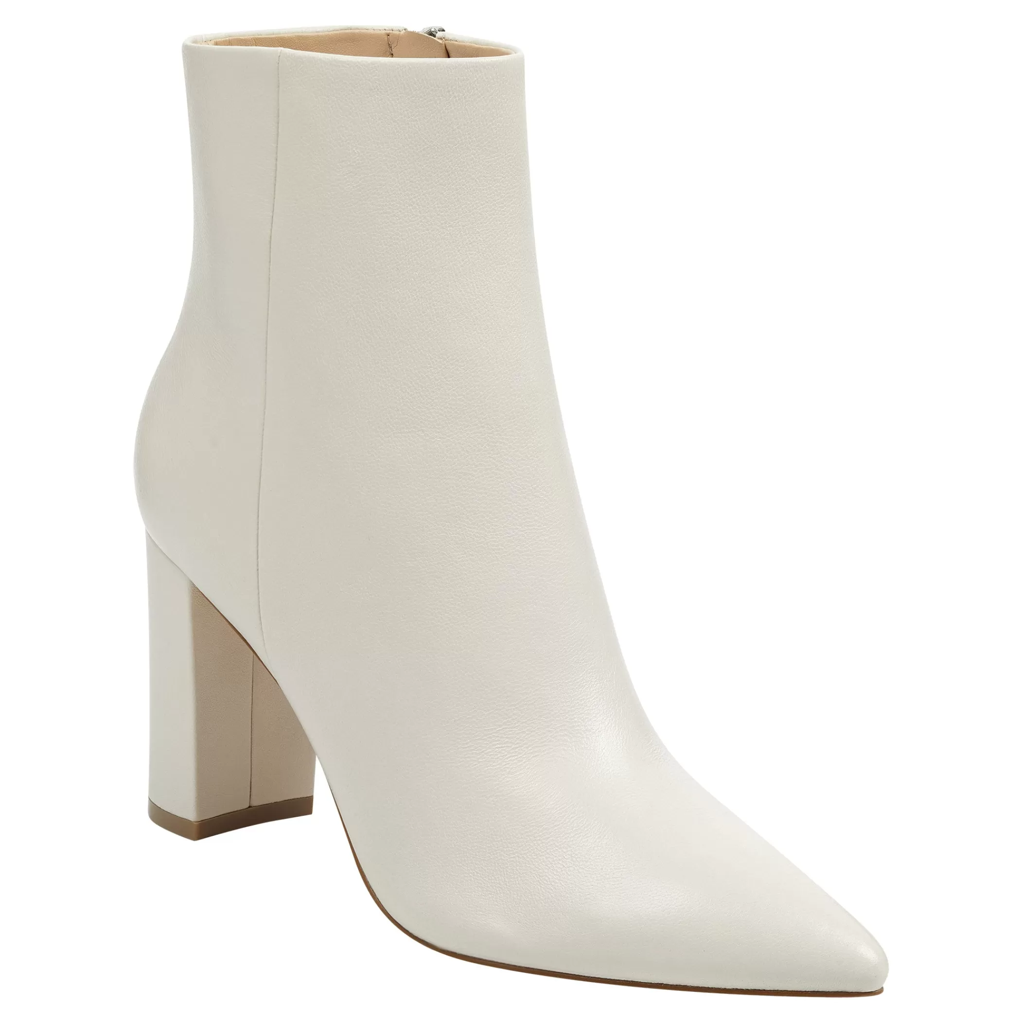 Online Marc Fisher Ulani Heeled Bootie Ivory Leather