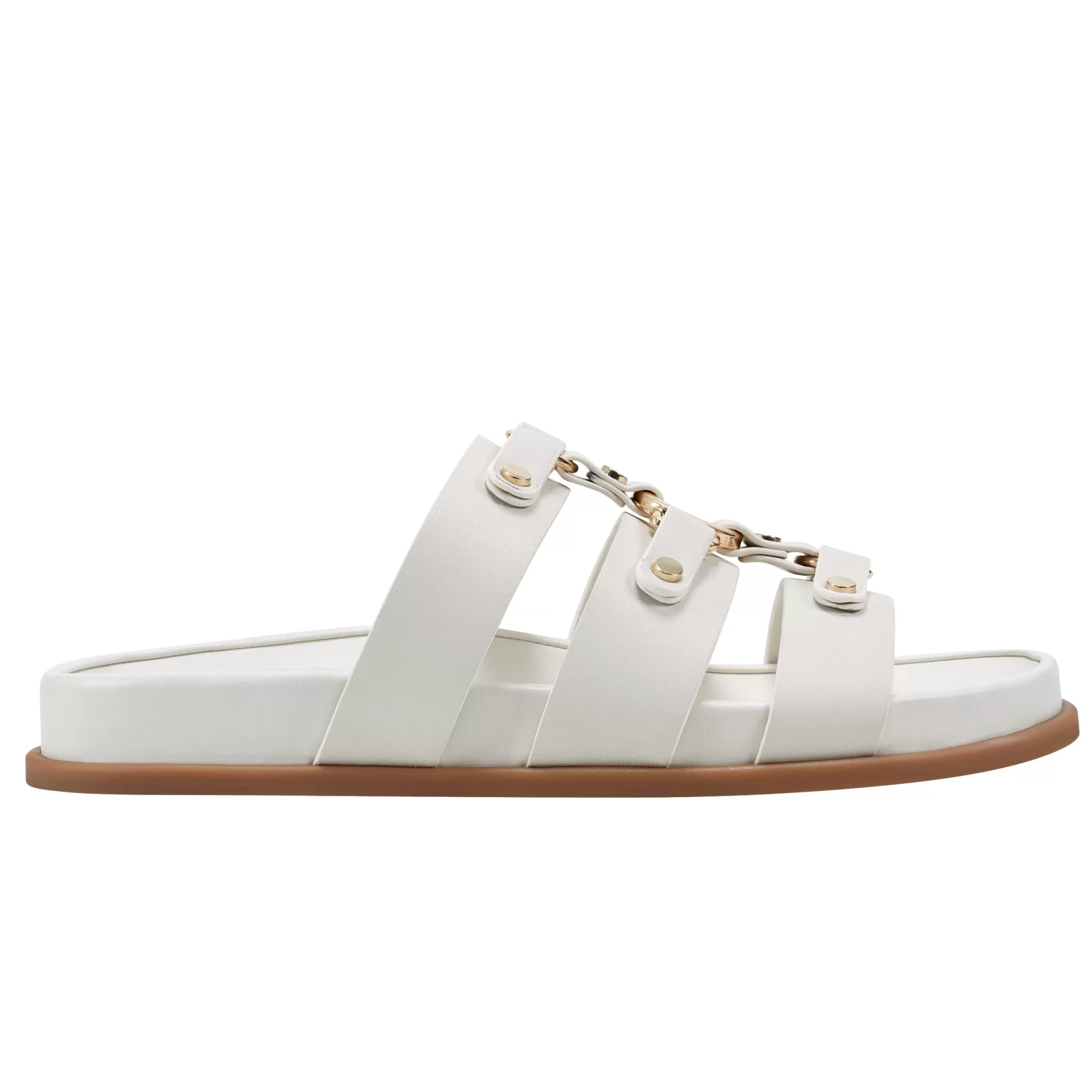 Fashion Marc Fisher Verity Flat Footbed Sandal Chic Cream