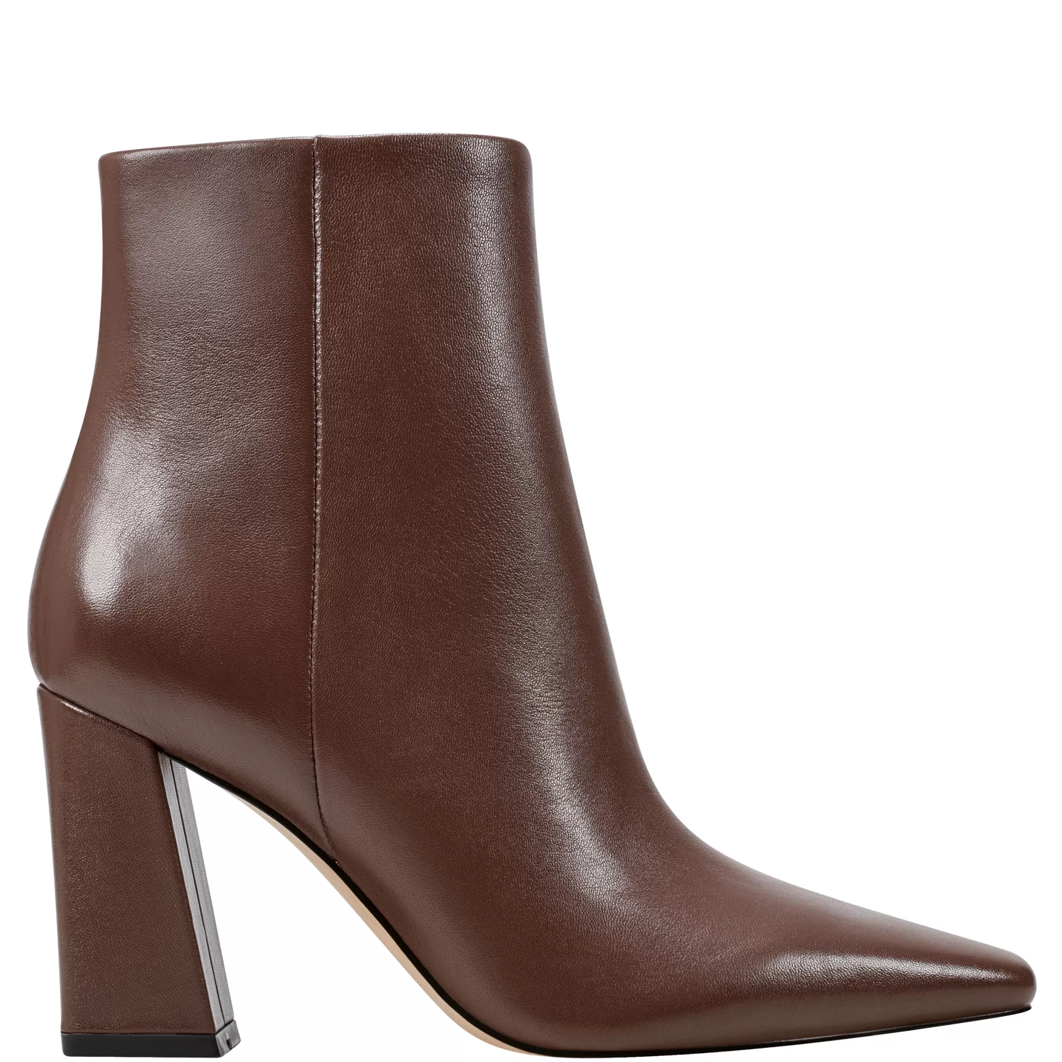 New Marc Fisher Yanara Heeled Bootie Dark Brown Leather