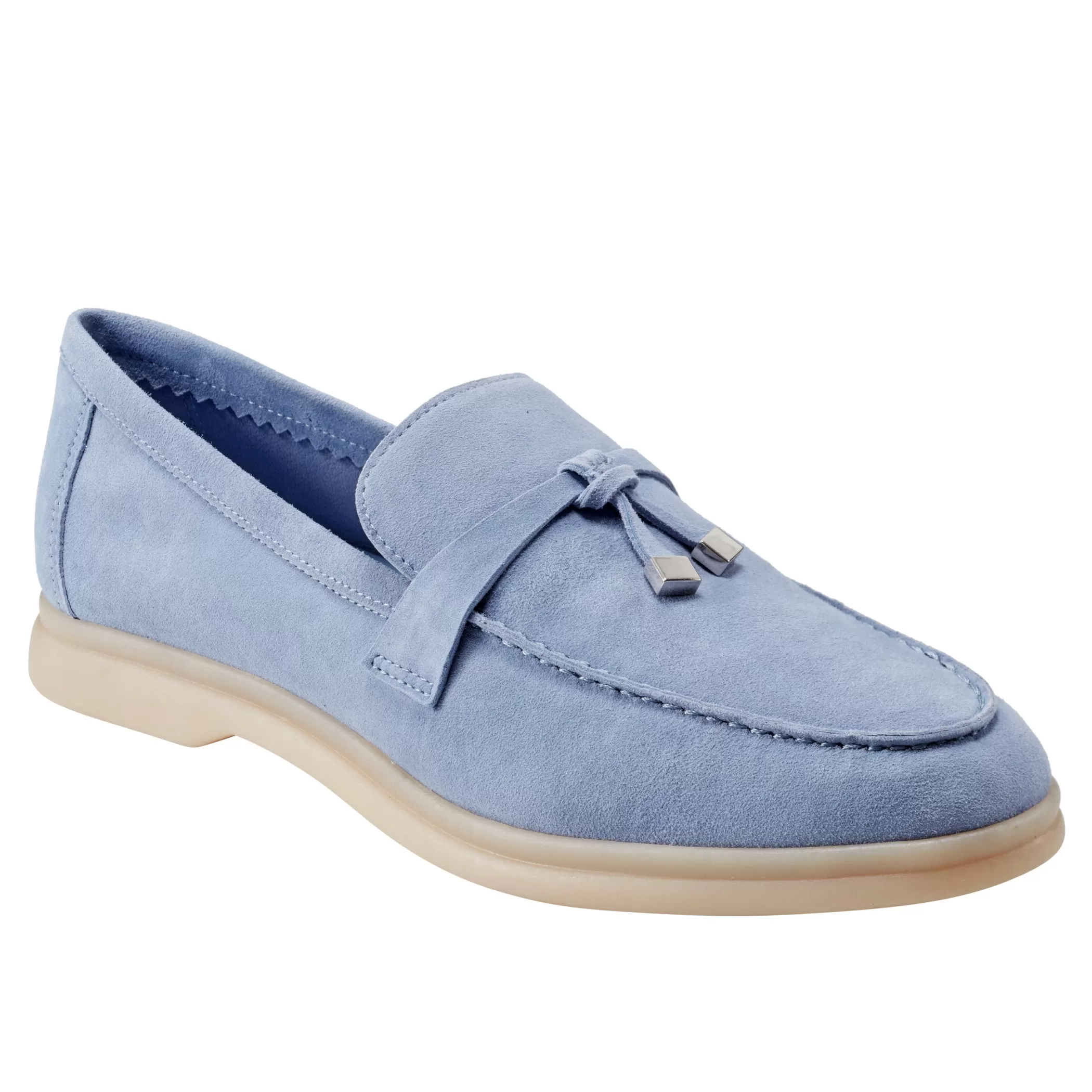 Online Marc Fisher Yanelli Casual Loafer Light Blue Suede