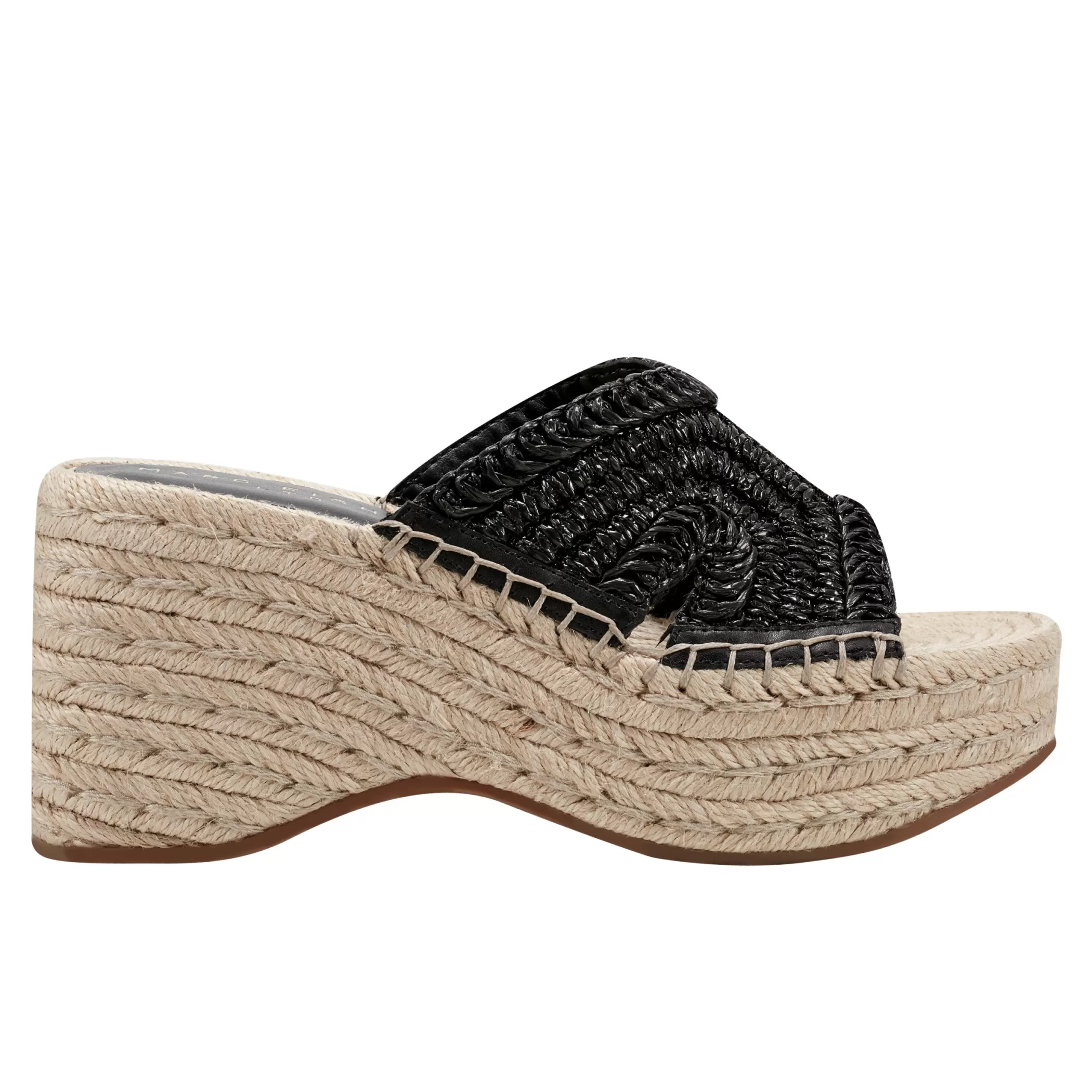 Cheap Marc Fisher Zakki Platform Espadrille Sandal Black