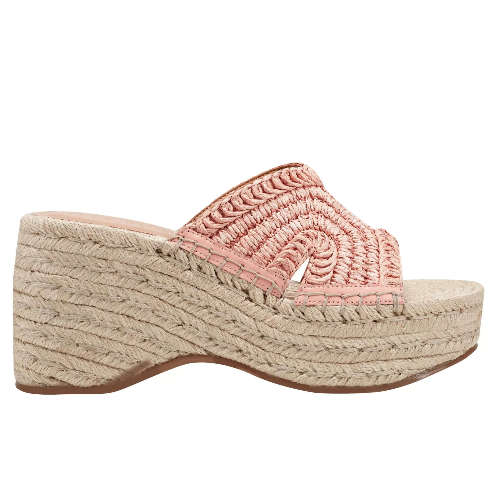 Store Marc Fisher Zakki Platform Espadrille Sandal Pink