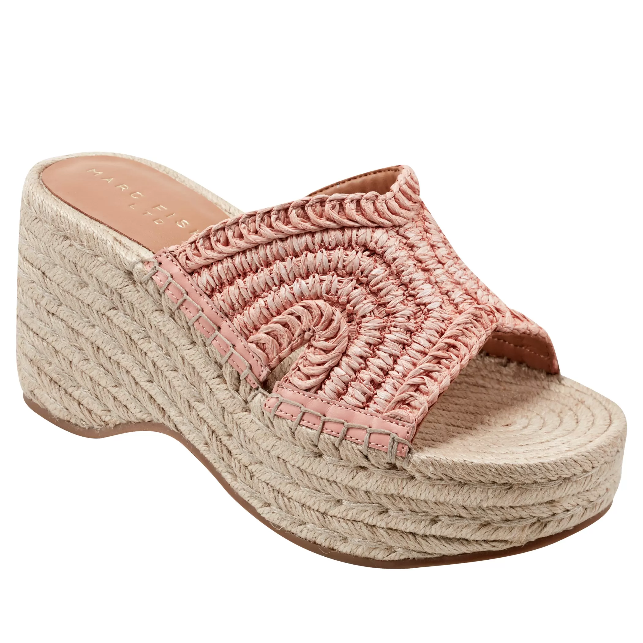 Store Marc Fisher Zakki Platform Espadrille Sandal Pink